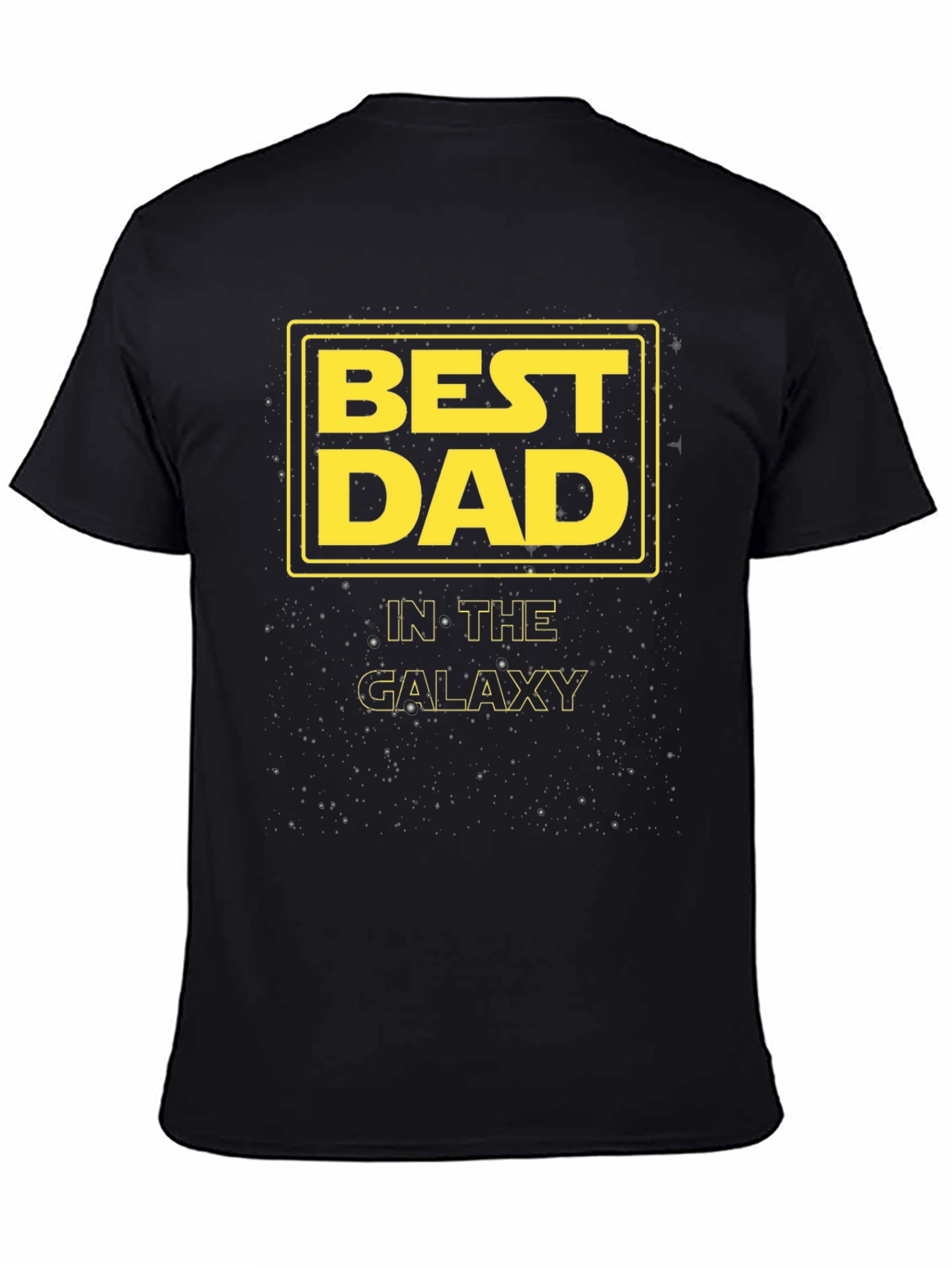 Best Dad in the Galaxy Black T-Shirt