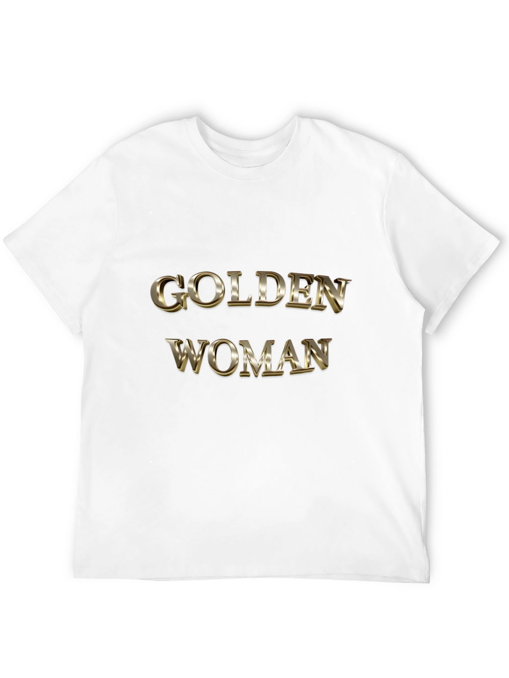 Golden Woman Graphic Black T-Shirt
