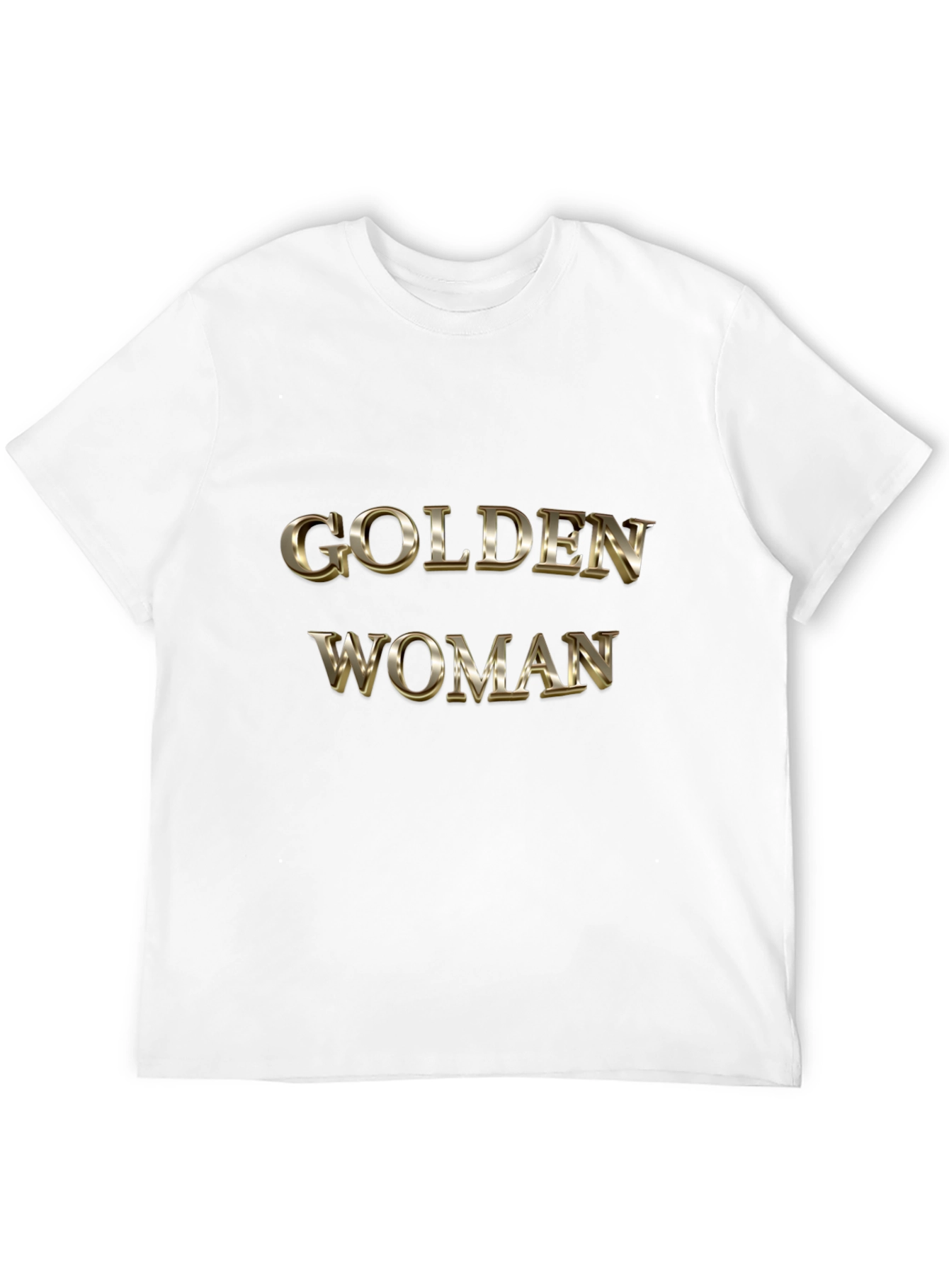 Golden Woman Graphic Black T-Shirt