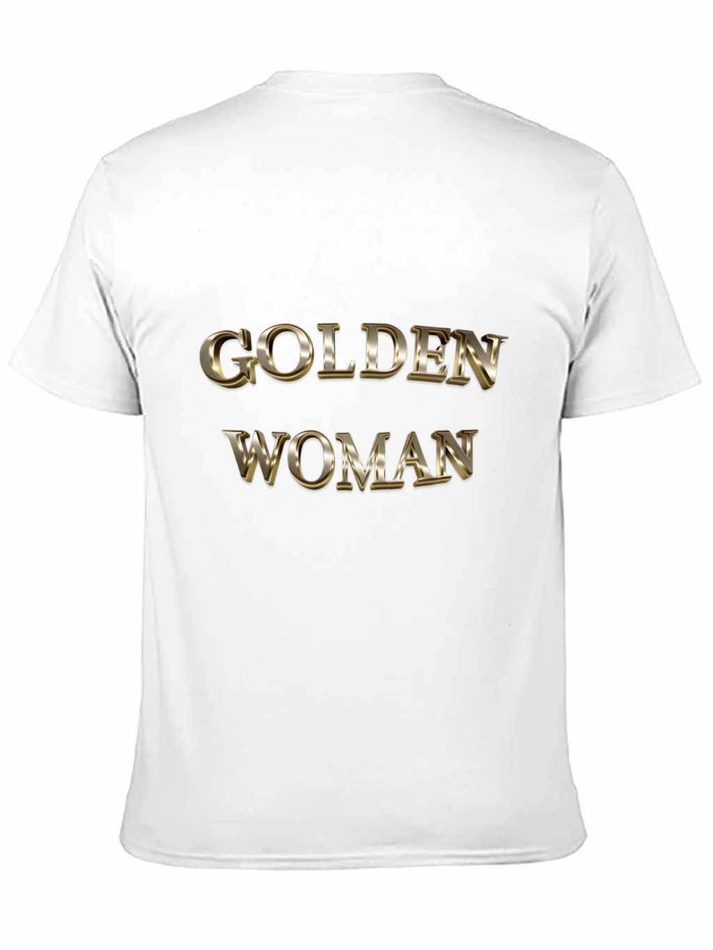 Golden Woman Graphic Black T-Shirt