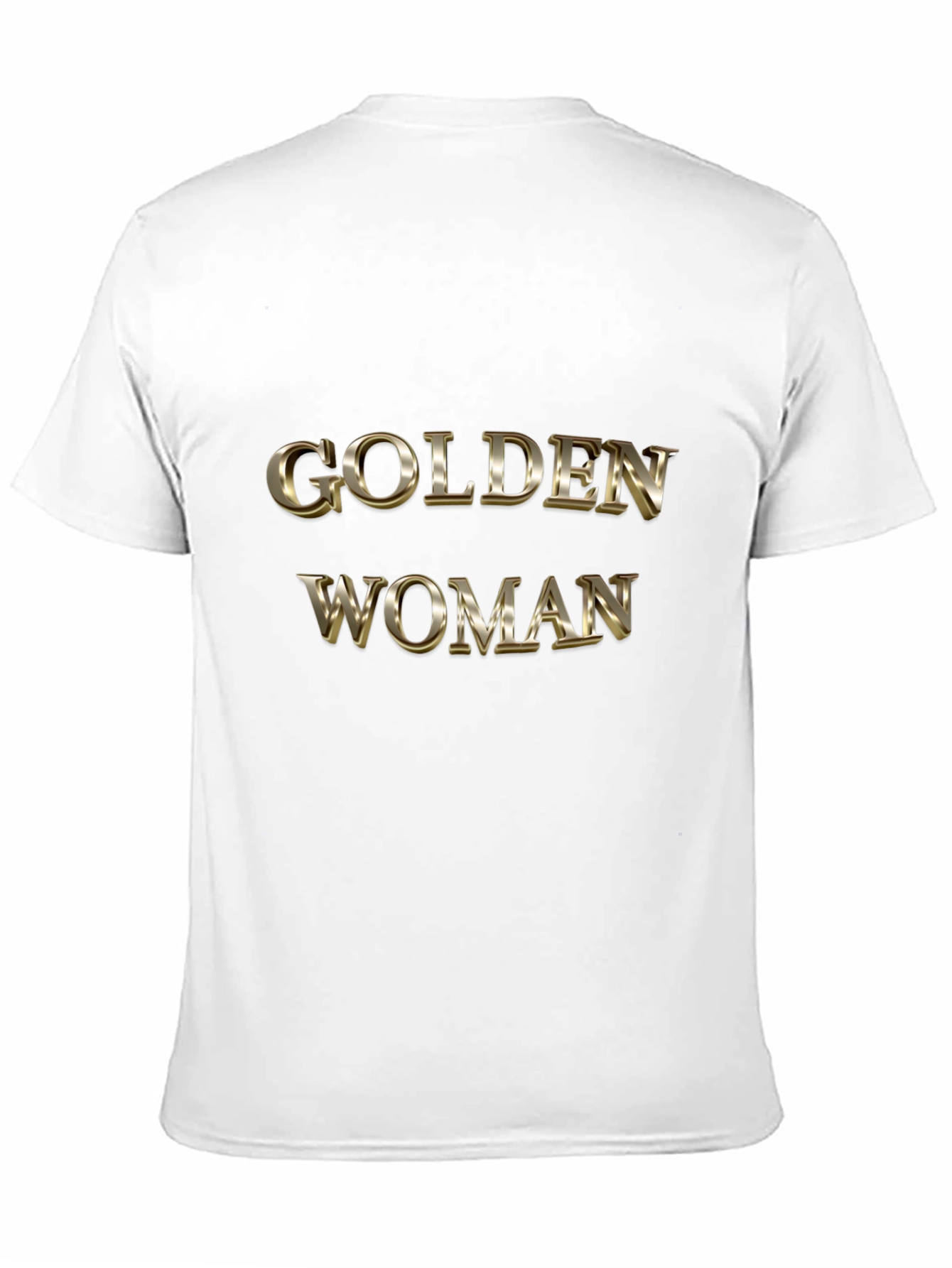 Golden Woman Graphic Black T-Shirt