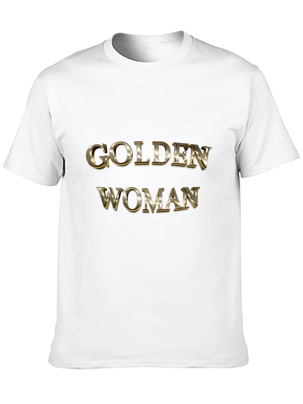 Golden Woman Graphic Black T-Shirt