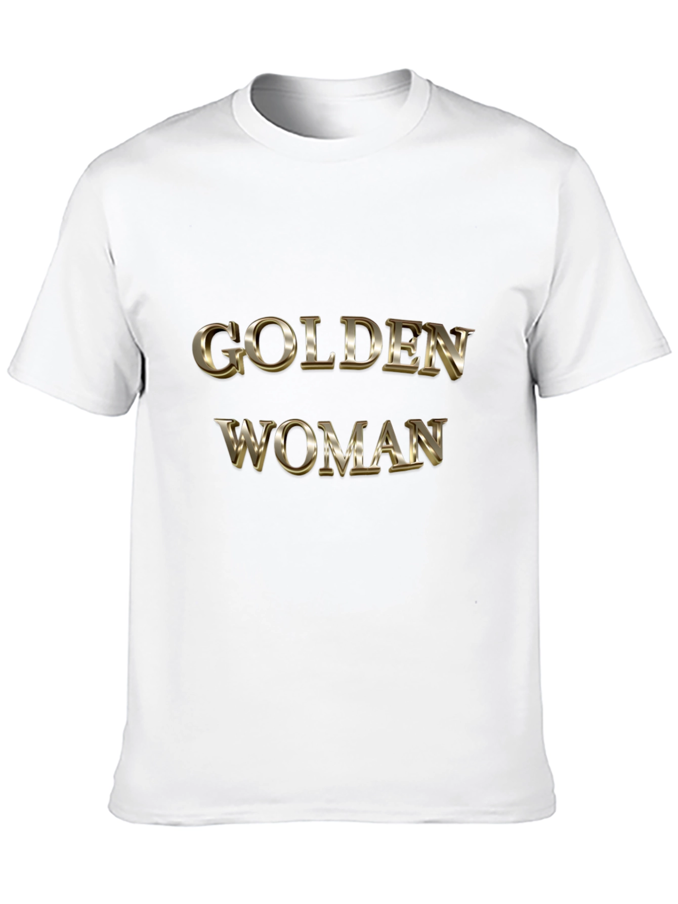 Golden Woman Graphic Black T-Shirt