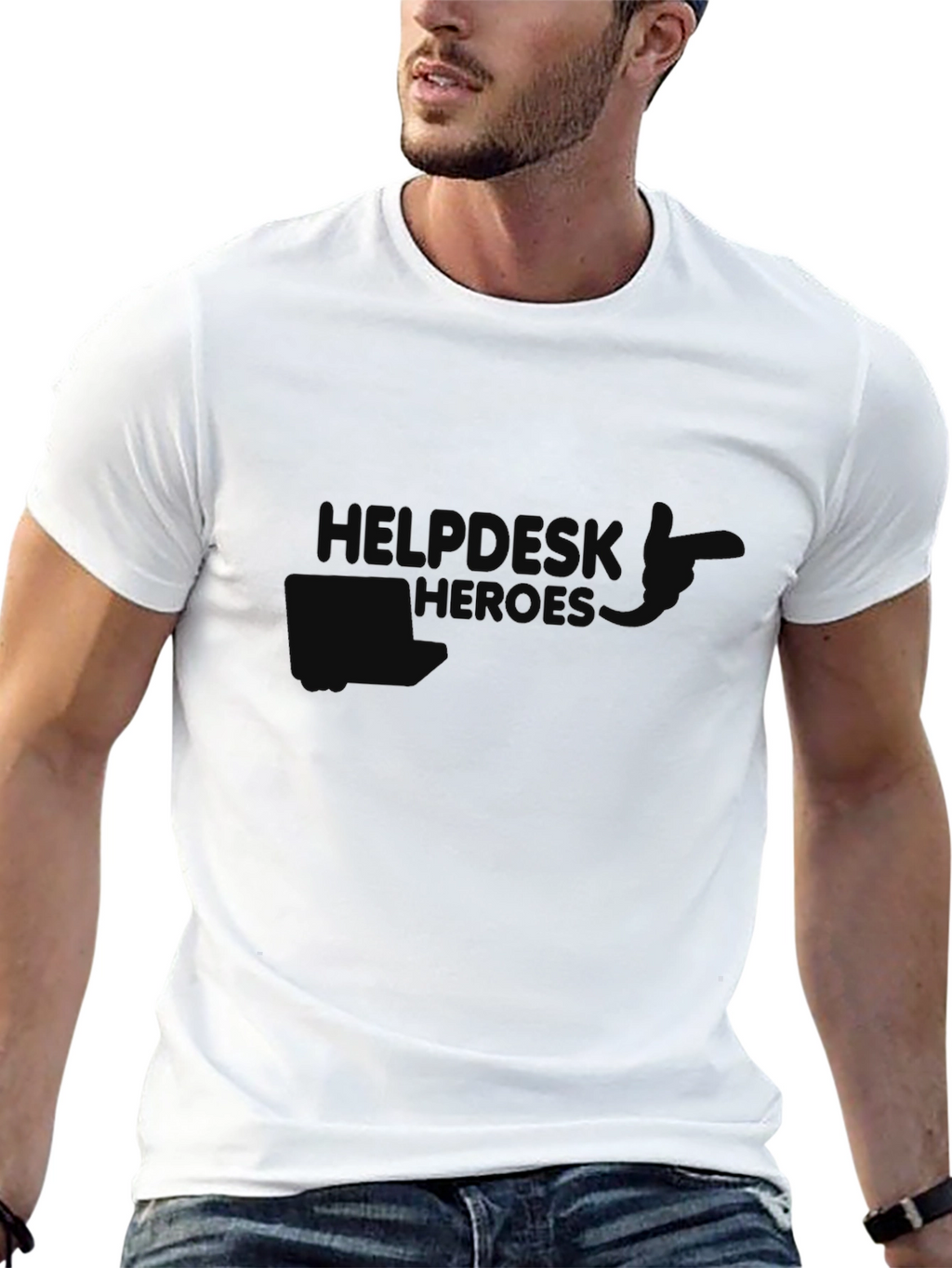Helpdesk Heroes Graphic T-Shirt - Black