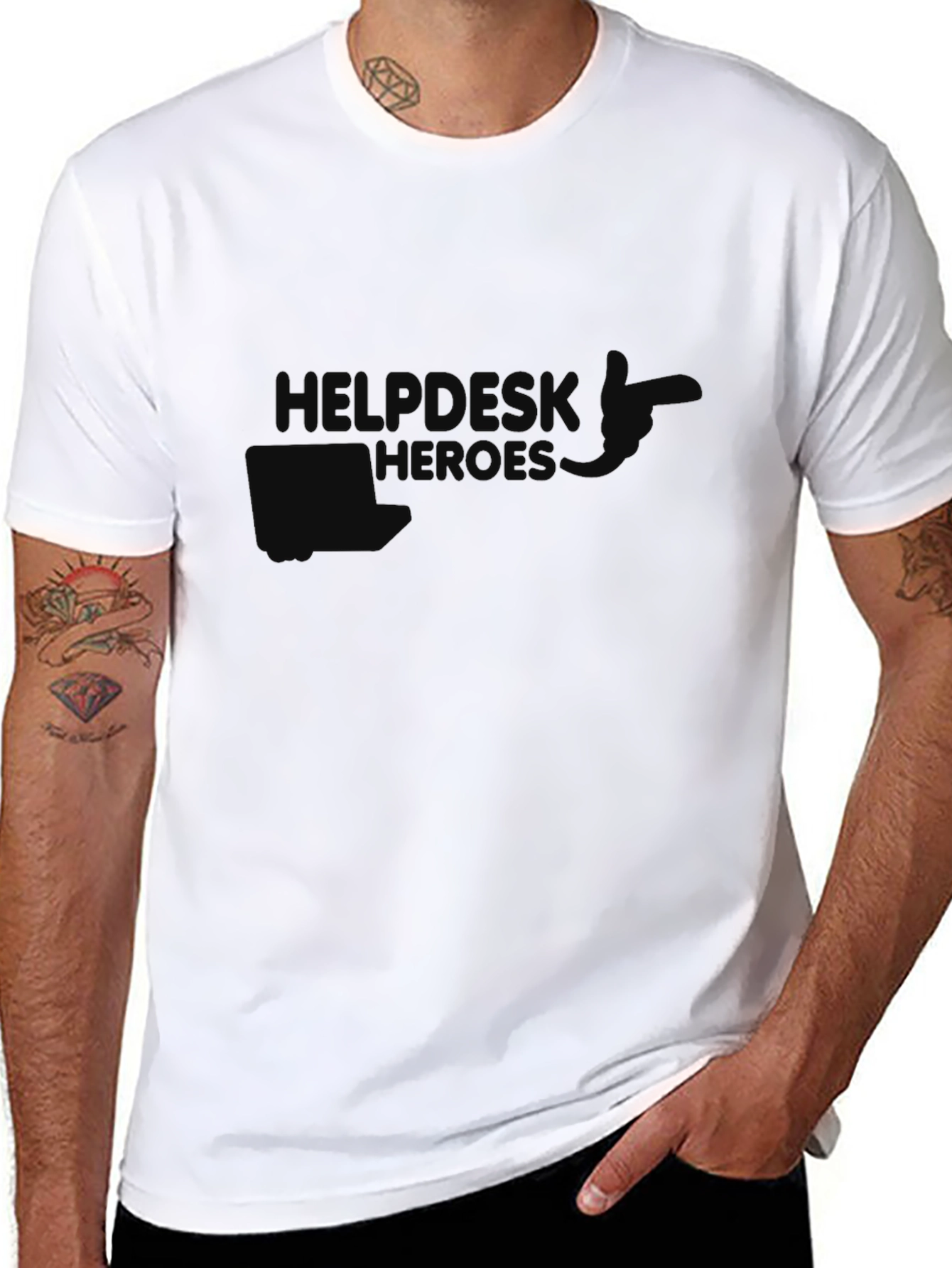 Helpdesk Heroes Graphic T-Shirt - Black