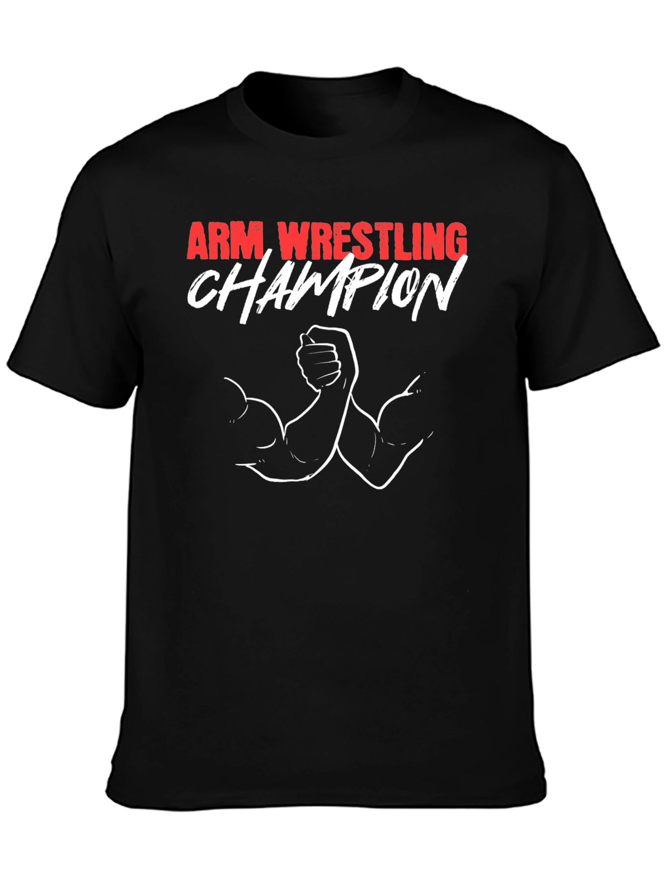 Arm Wrestling Champion Graphic Tee - Black