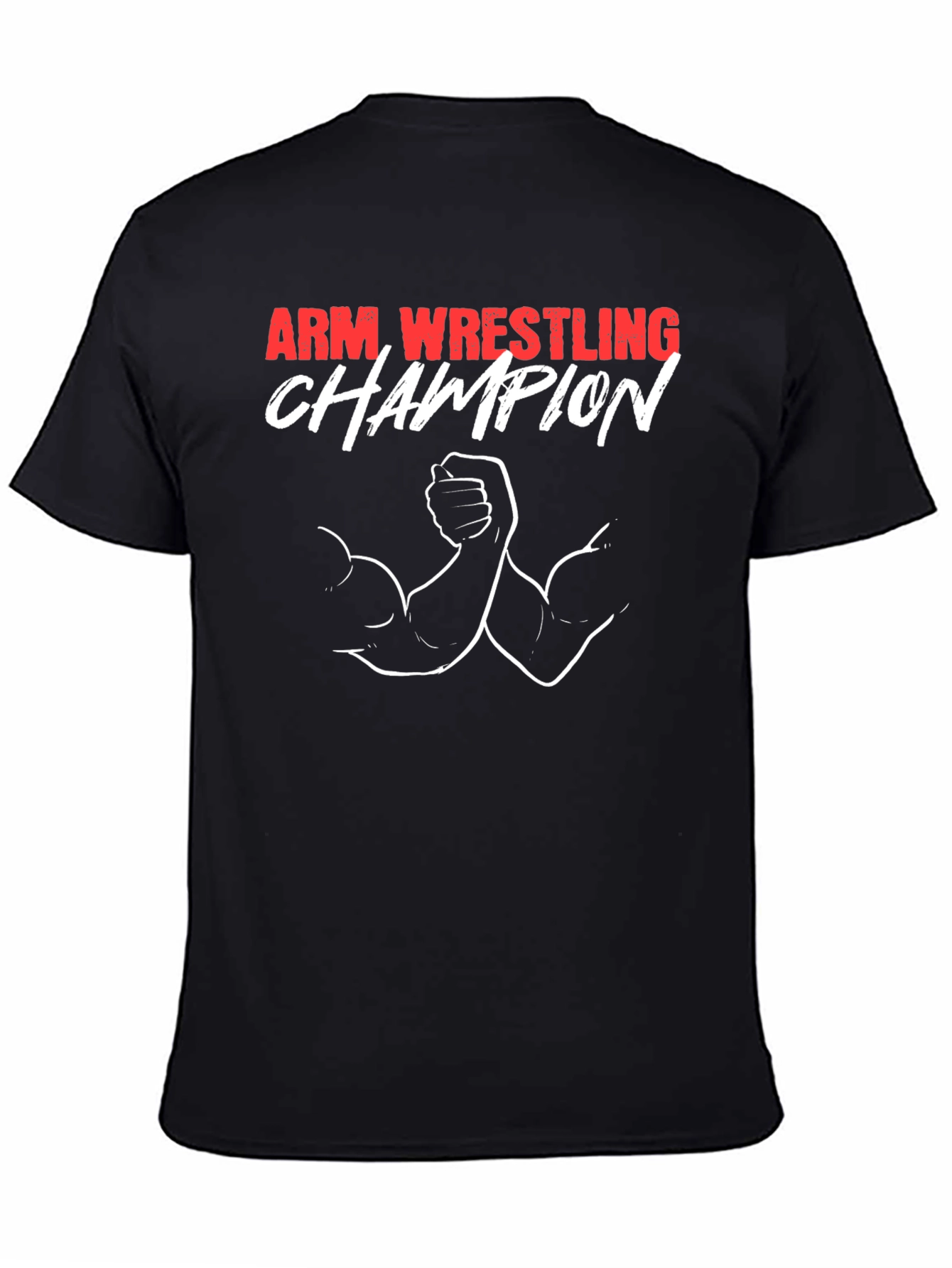 Arm Wrestling Champion Graphic Tee - Black