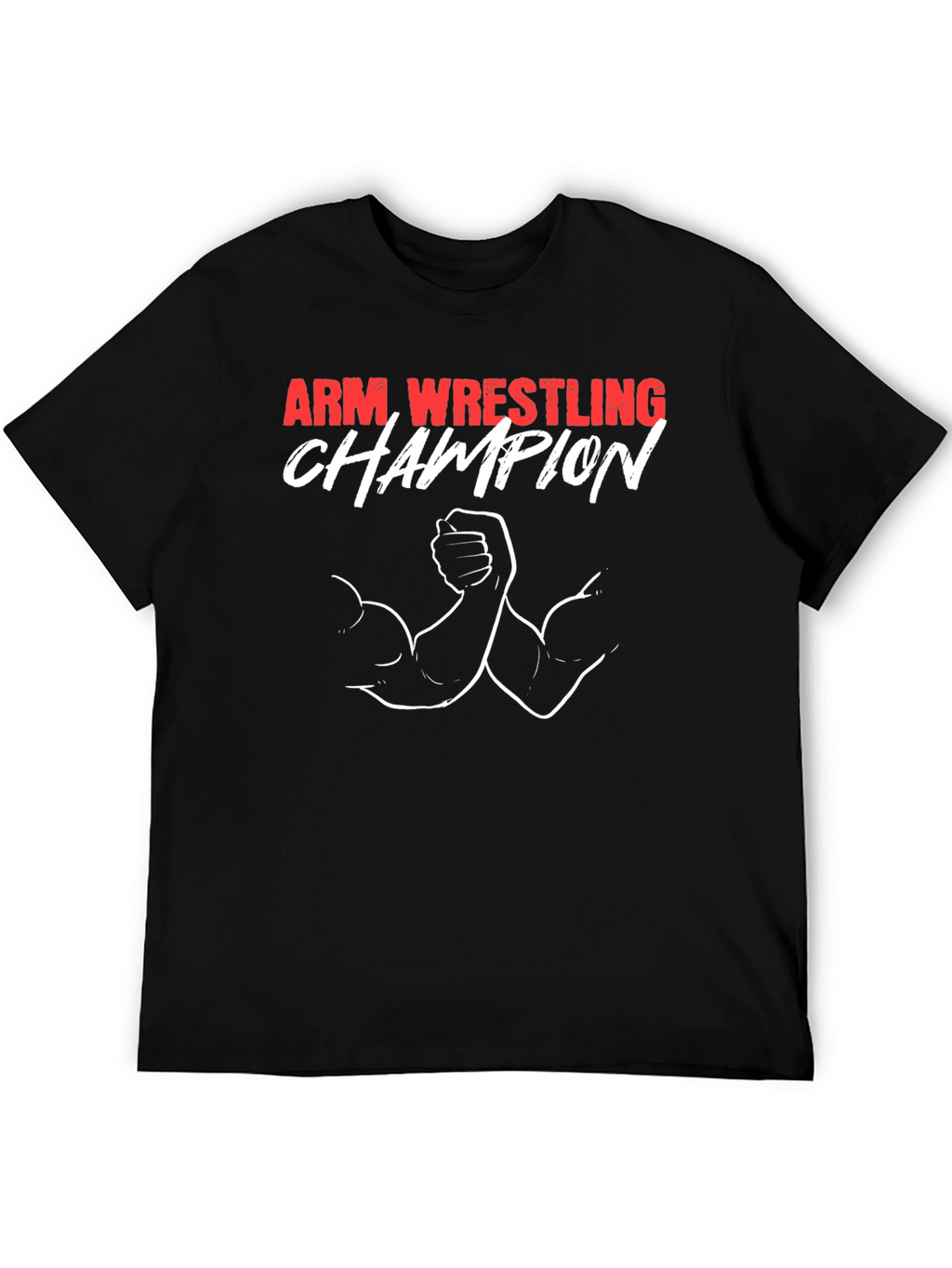 Arm Wrestling Champion Graphic Tee - Black