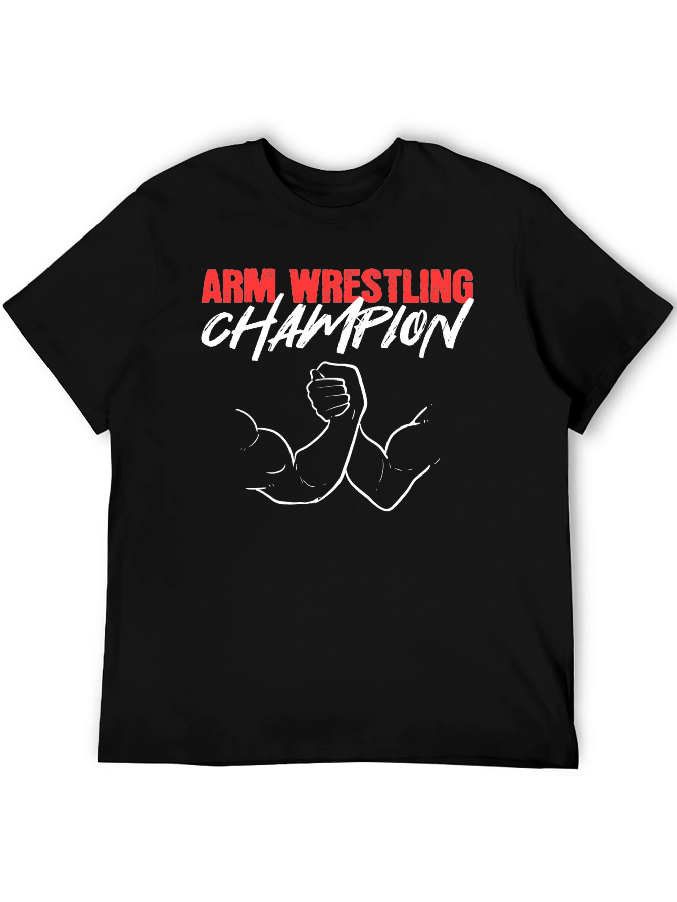 Arm Wrestling Champion Graphic Tee - Black