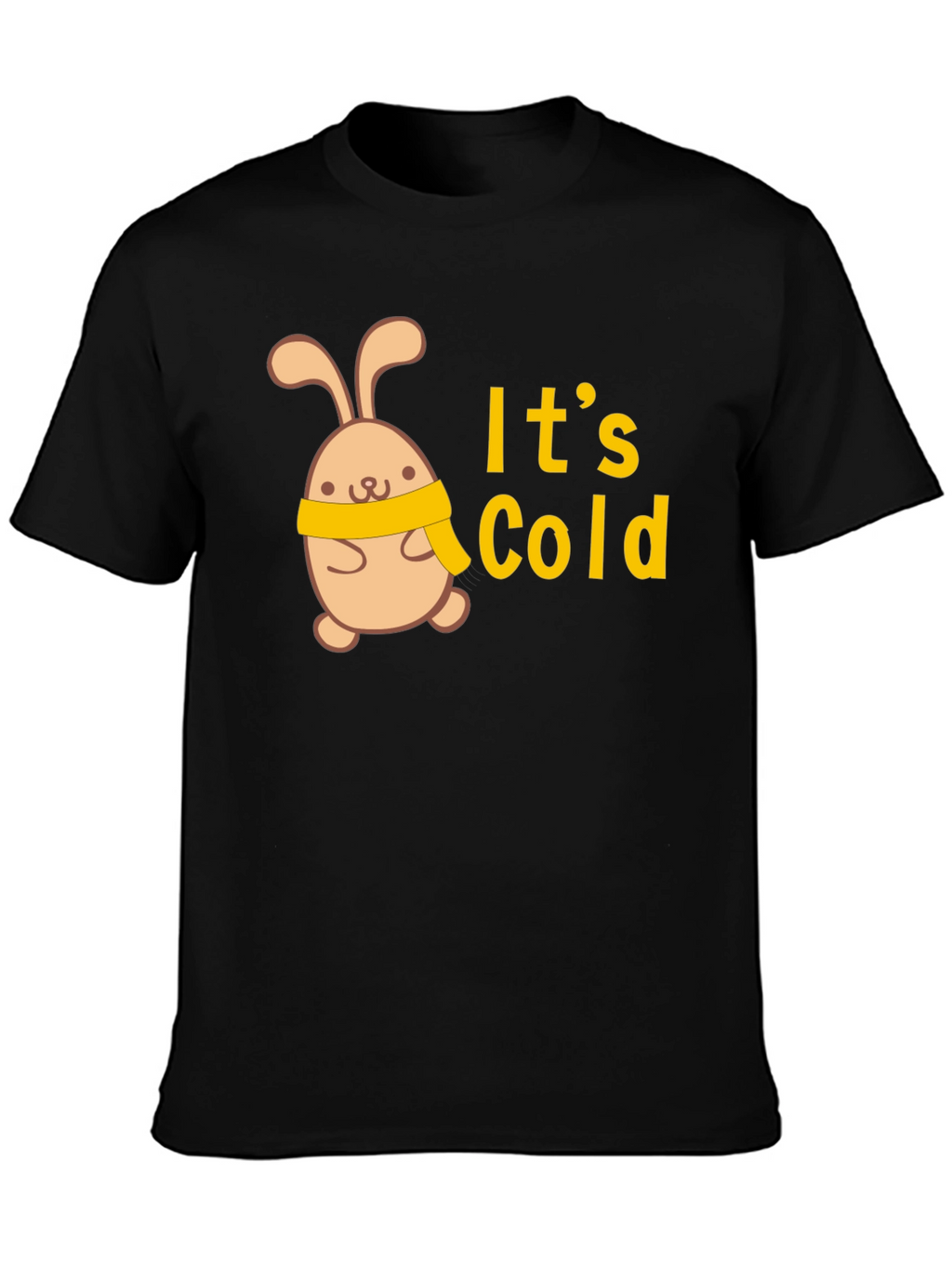 Cute Bunny Its Cold Graphic Tee
