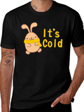 Cute Bunny Its Cold Graphic Tee