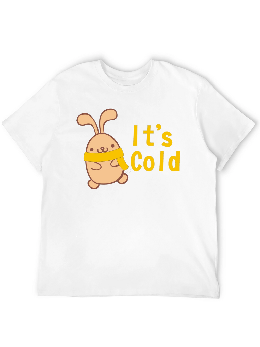 Cute Bunny Its Cold Graphic Tee