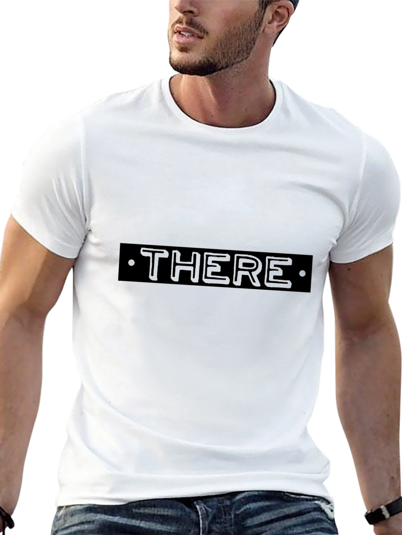 Statement Tee: THERE Graphic Black T-Shirt
