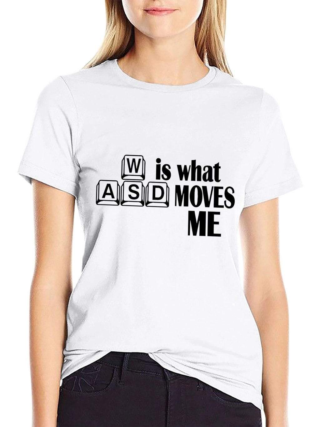 Gamer WASD Moves Me Black T-Shirt