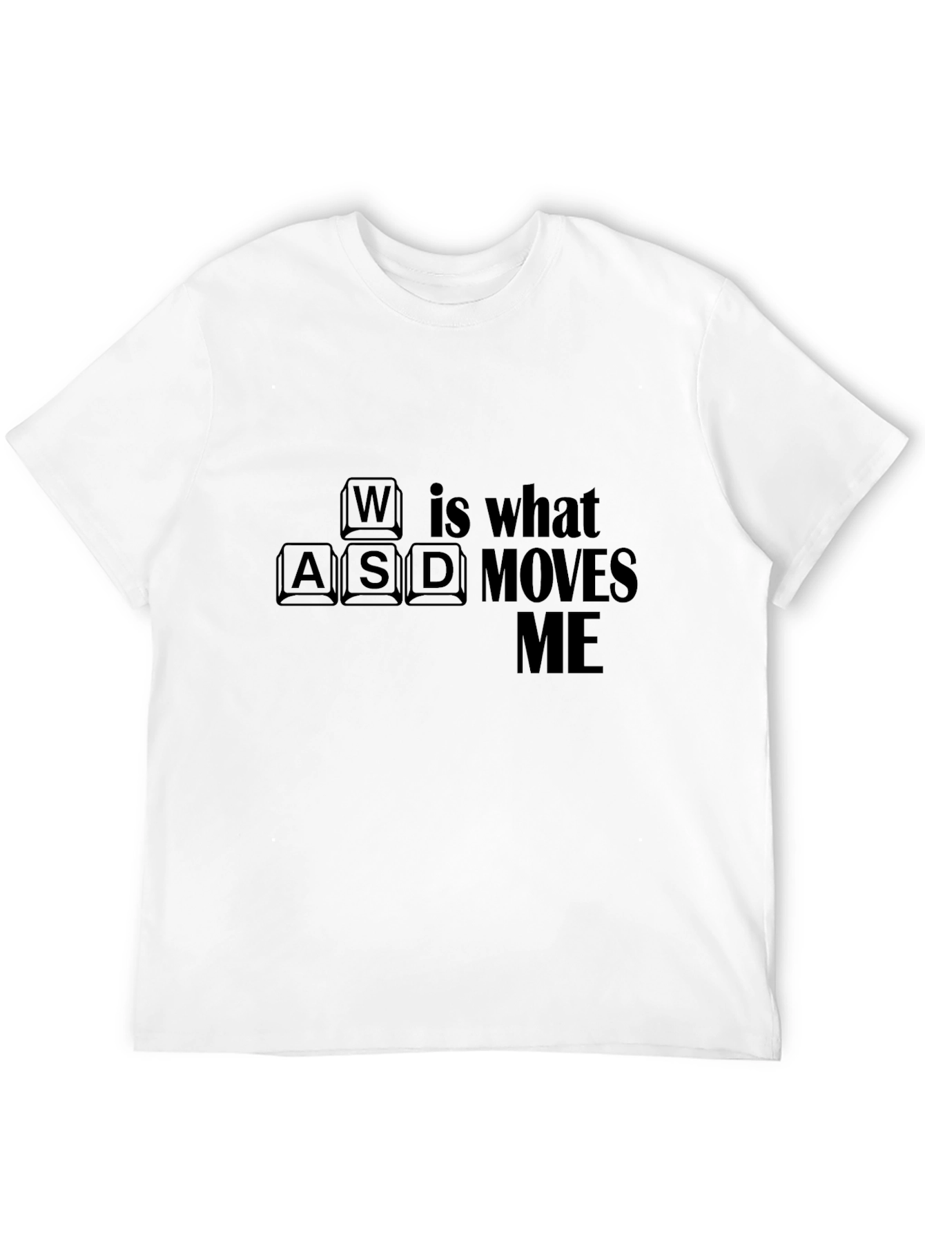 Gamer WASD Moves Me Black T-Shirt