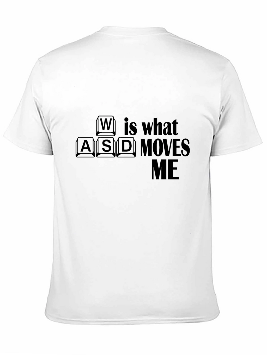 Gamer WASD Moves Me Black T-Shirt