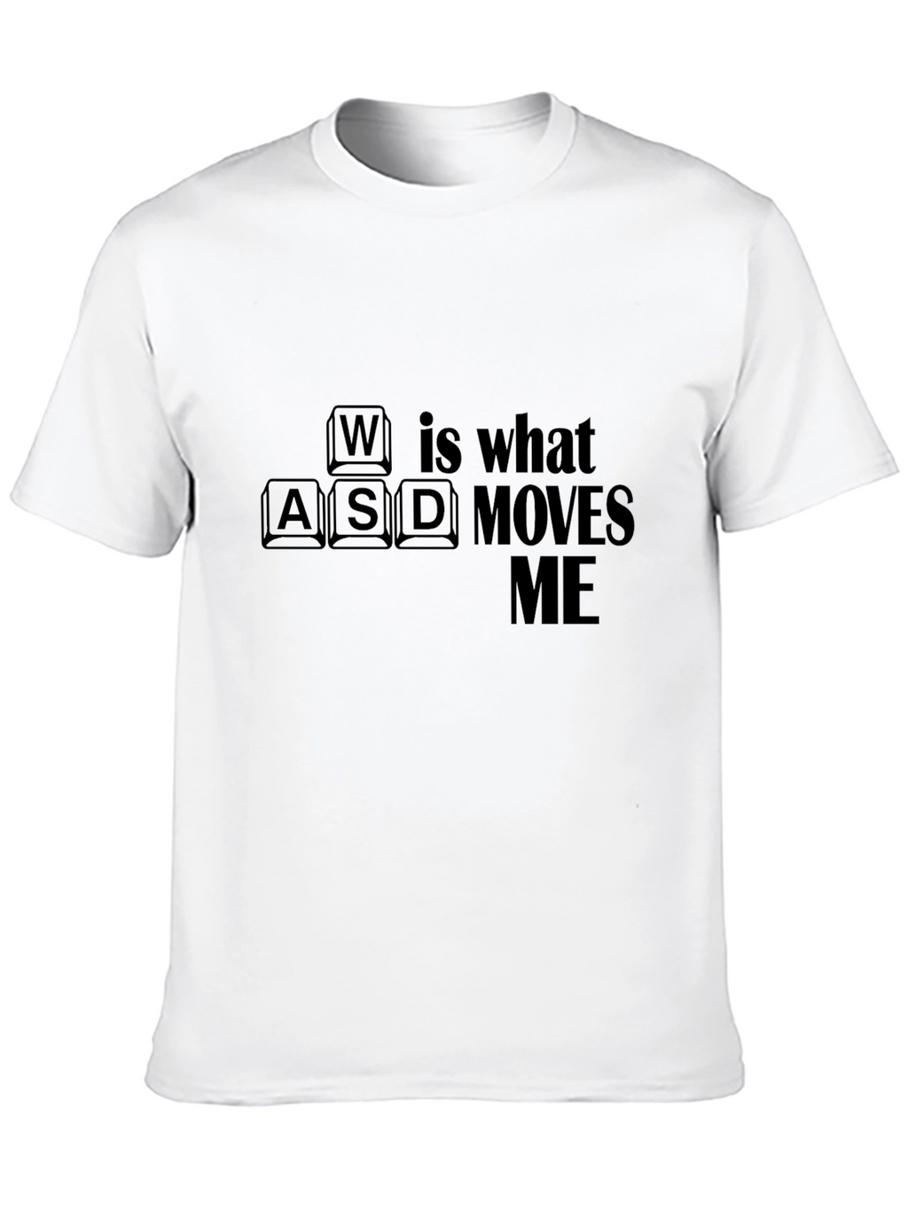 Gamer WASD Moves Me Black T-Shirt