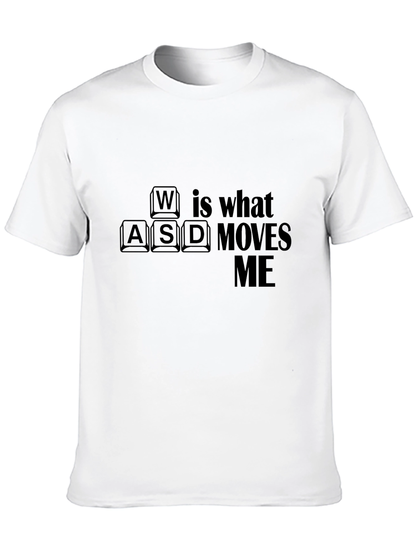 Gamer WASD Moves Me Black T-Shirt