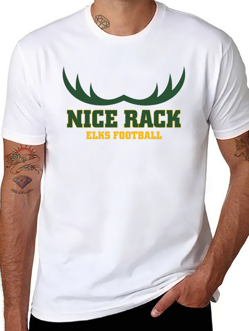 Nice Rack Elks Football T-Shirt