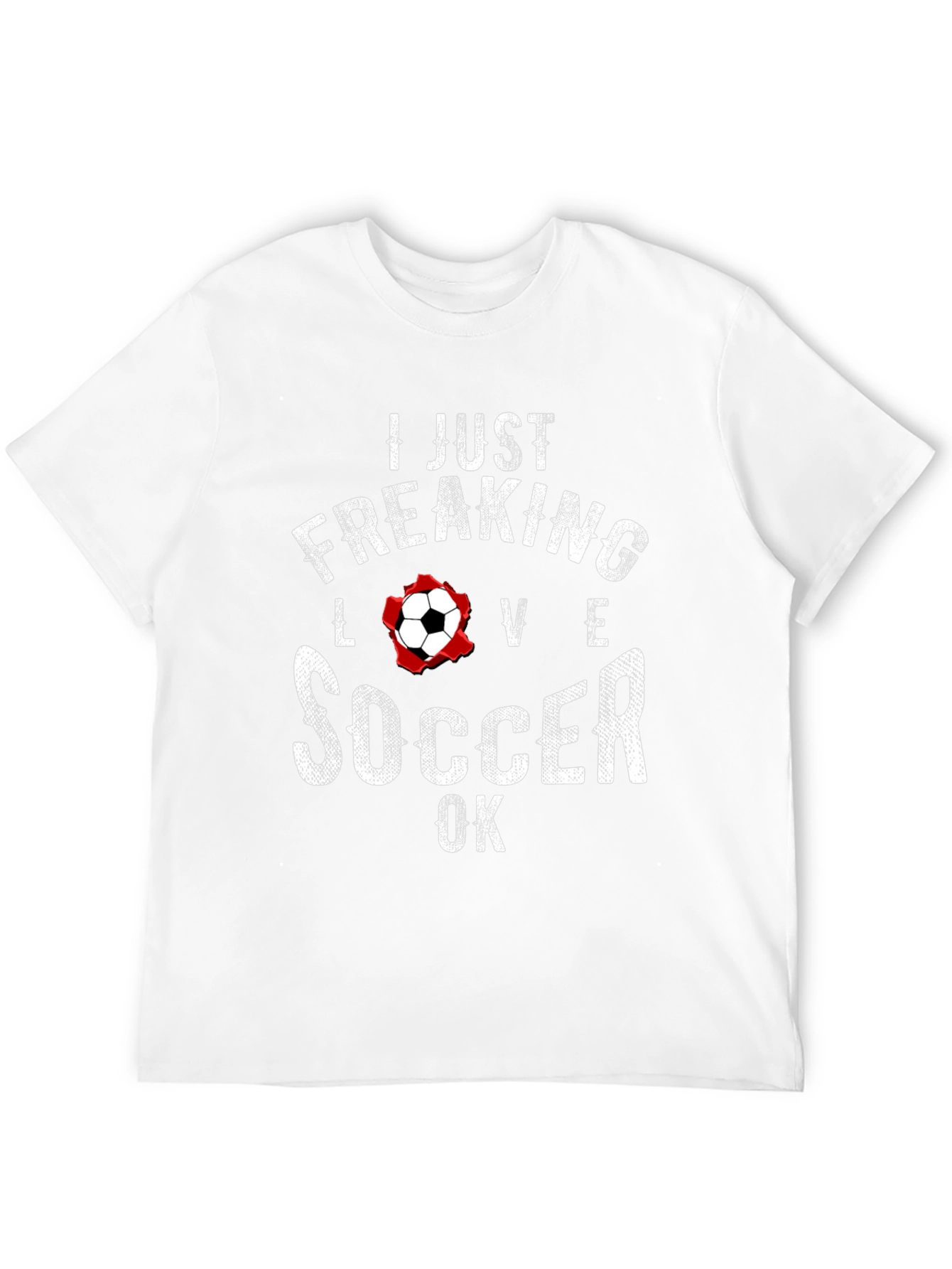 I Just Freaking Love Soccer T-Shirt - Black