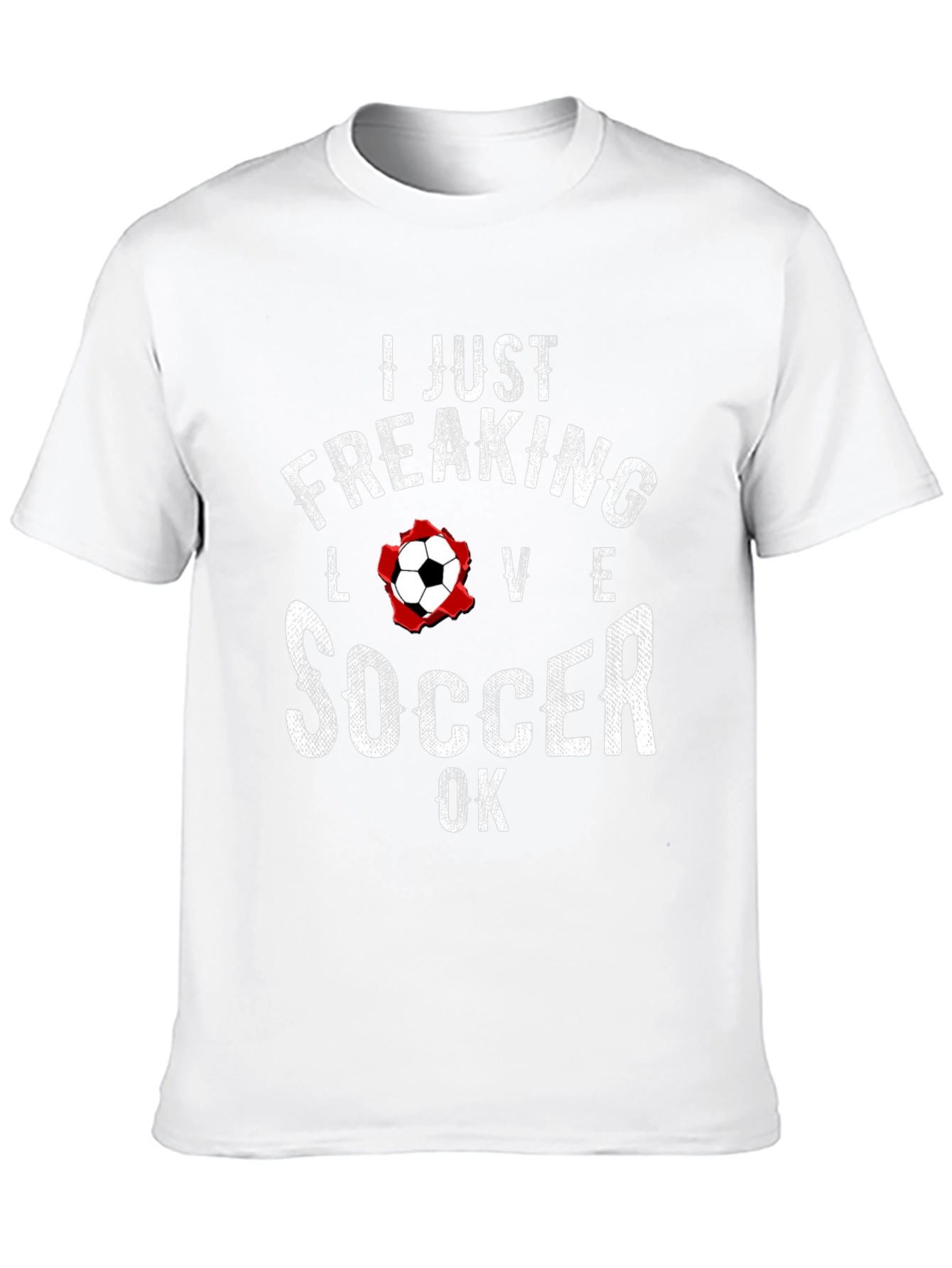 I Just Freaking Love Soccer T-Shirt - Black