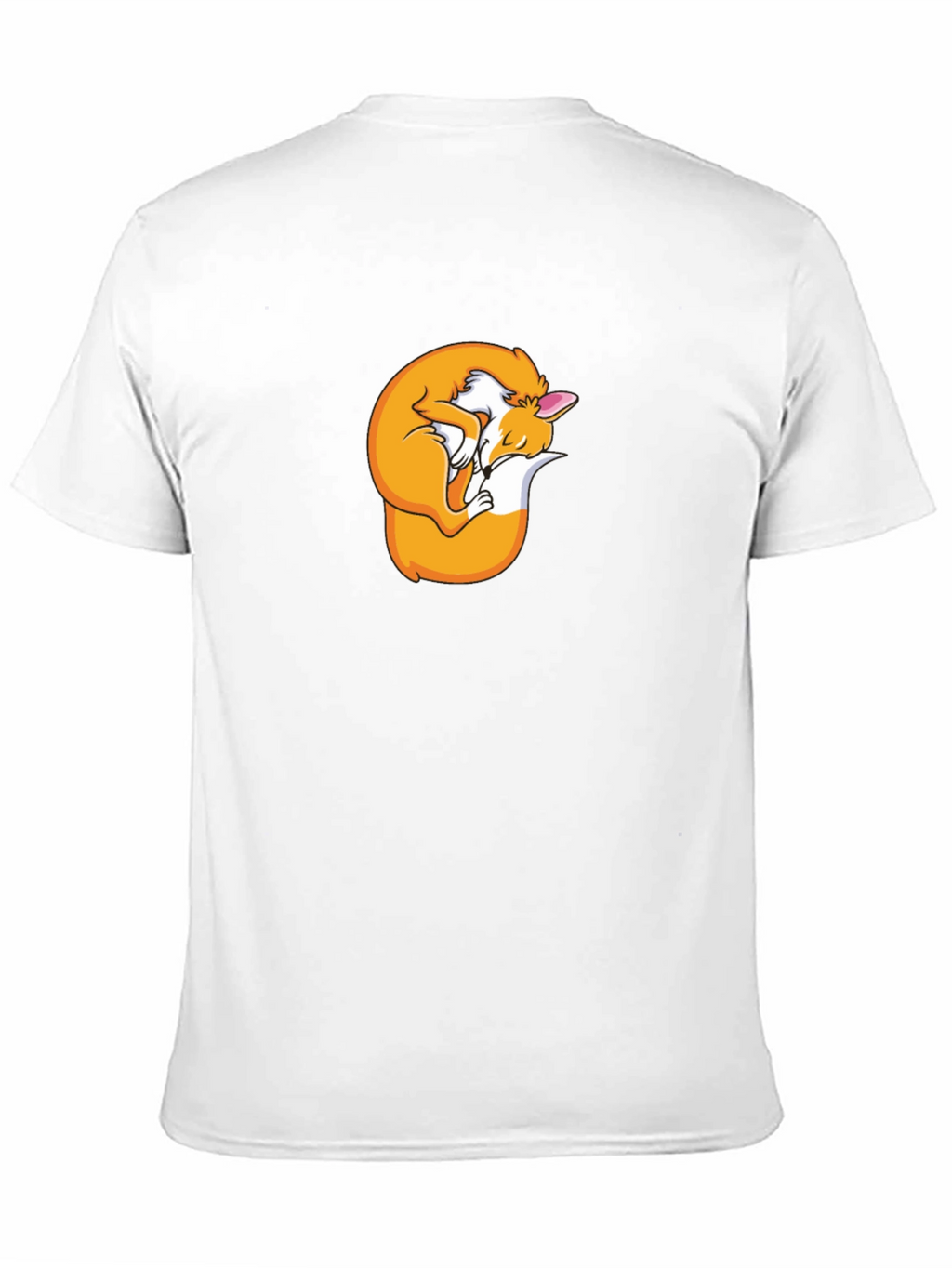 Sleeping Fox Graphic T-Shirt - Black Unisex
