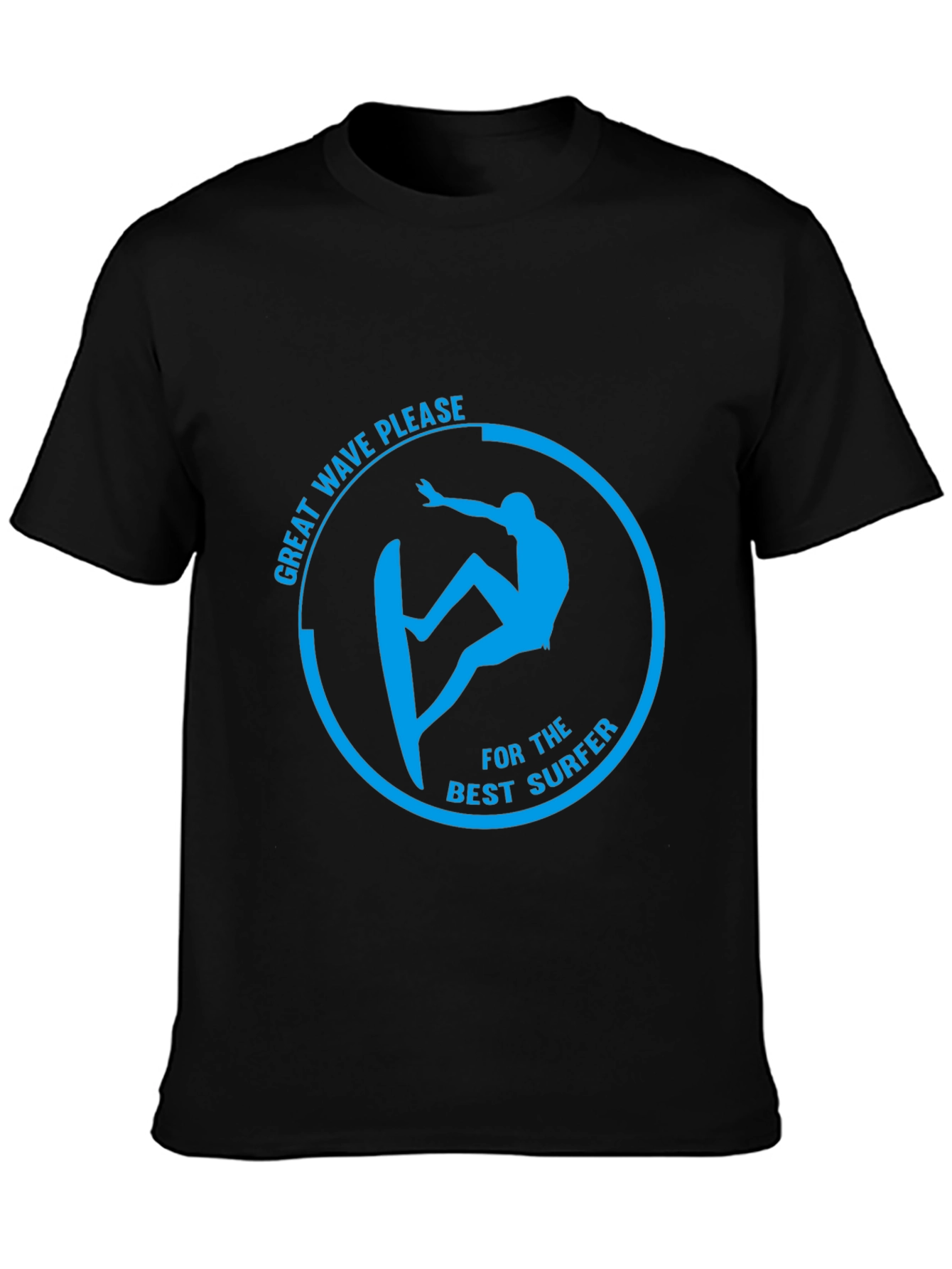 Surfer Graphic T-Shirt - Great Wave Please Design