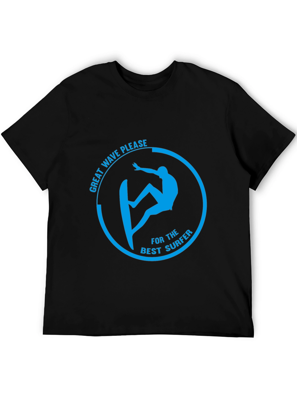 Surfer Graphic T-Shirt - Great Wave Please Design