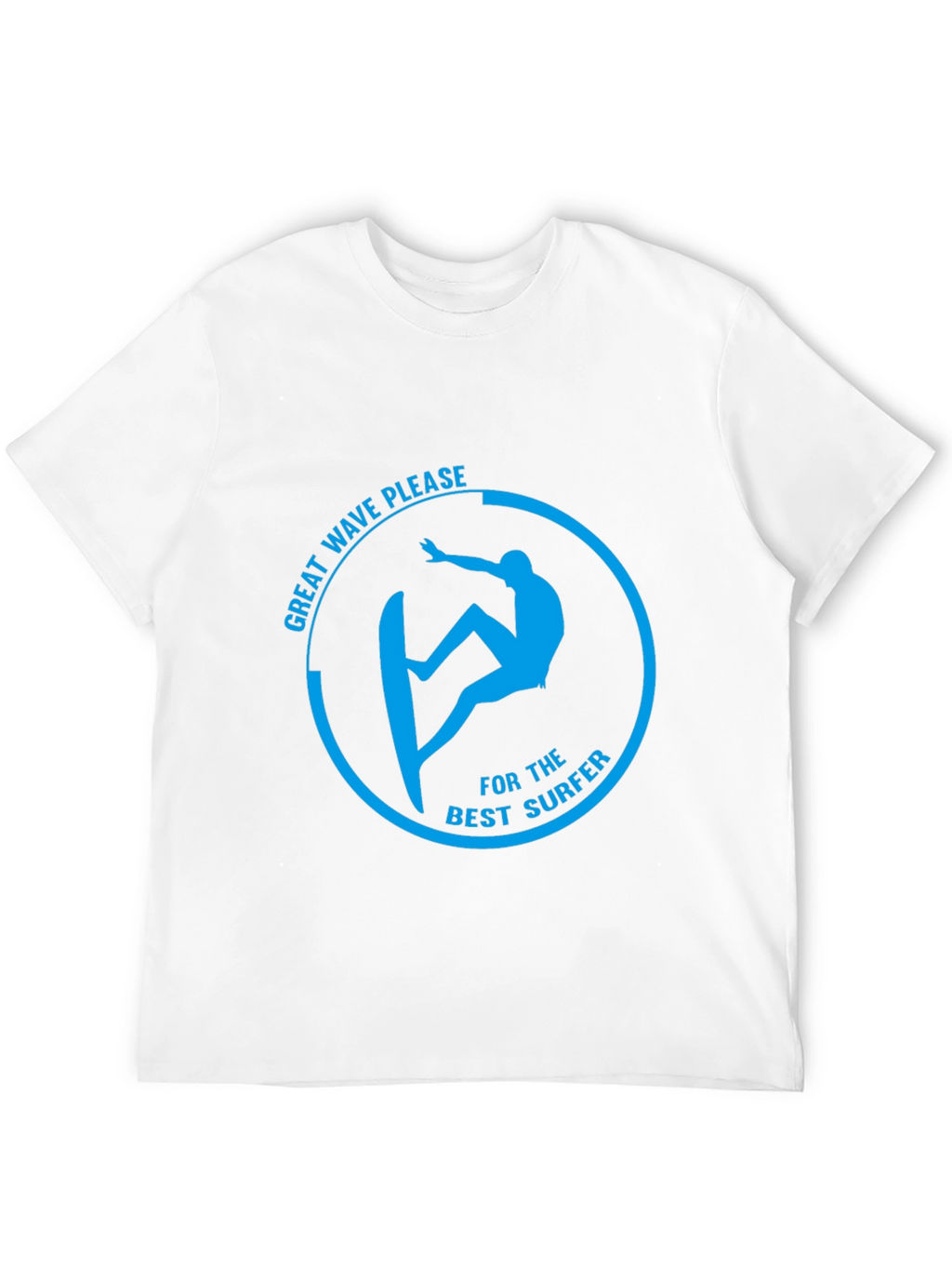 Surfer Graphic T-Shirt - Great Wave Please Design