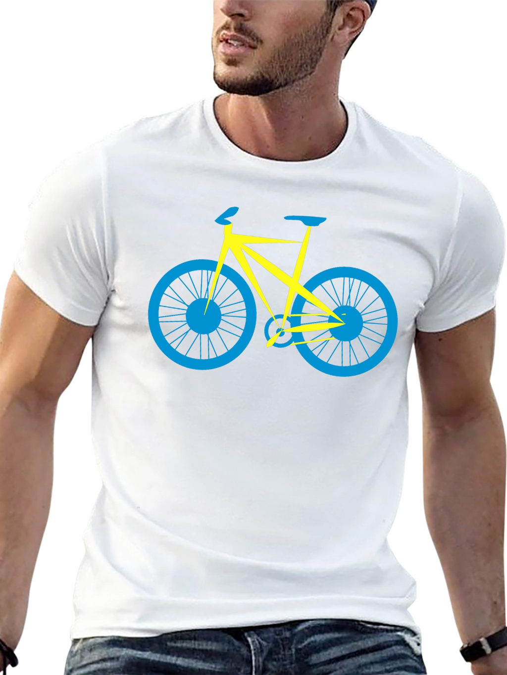 Minimalist Bike T-Shirt - Stylish Black Tee
