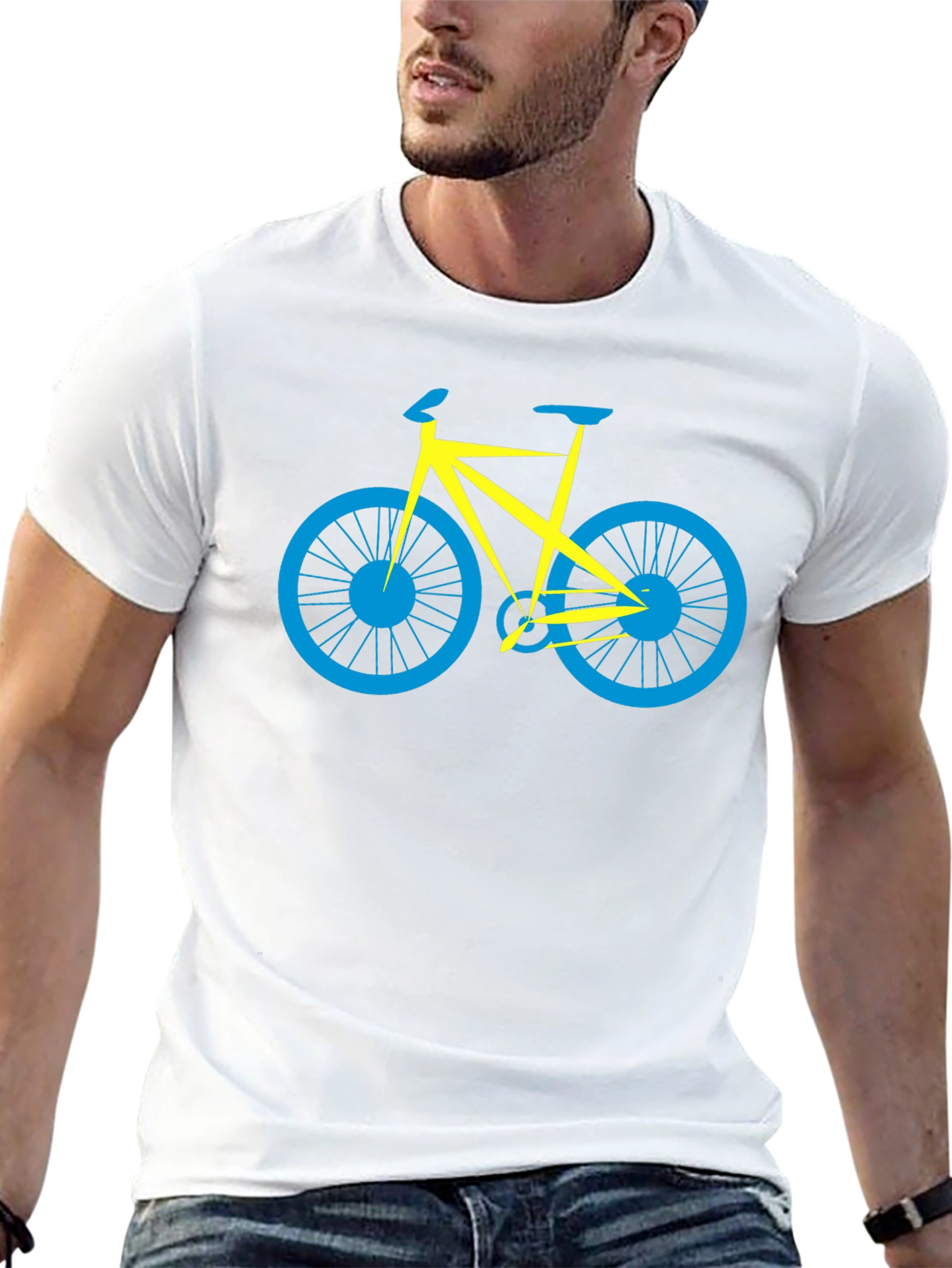 Minimalist Bike T-Shirt - Stylish Black Tee