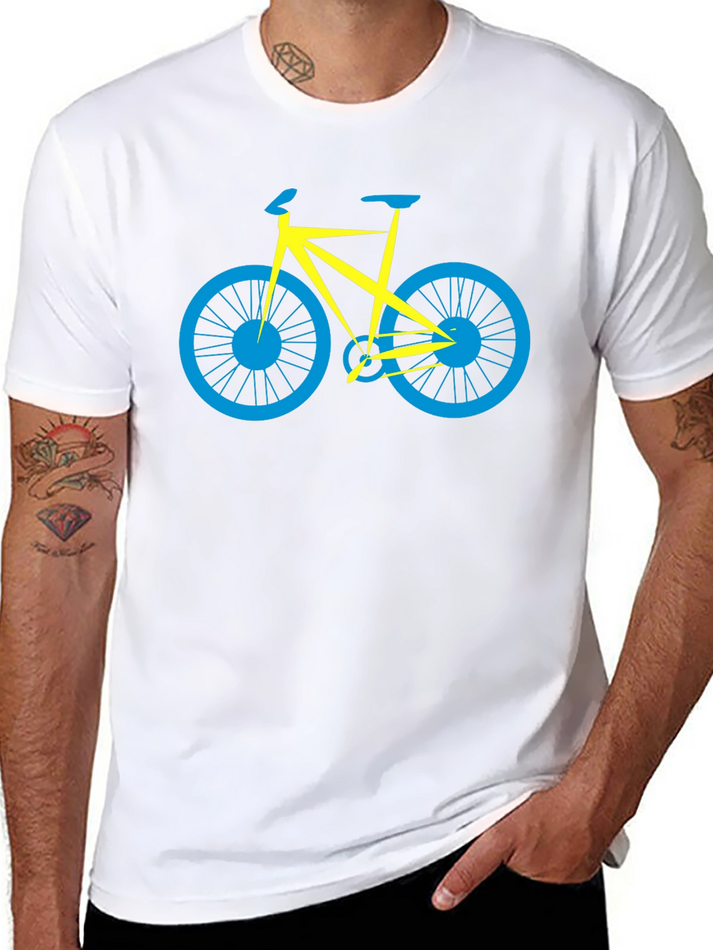 Minimalist Bike T-Shirt - Stylish Black Tee