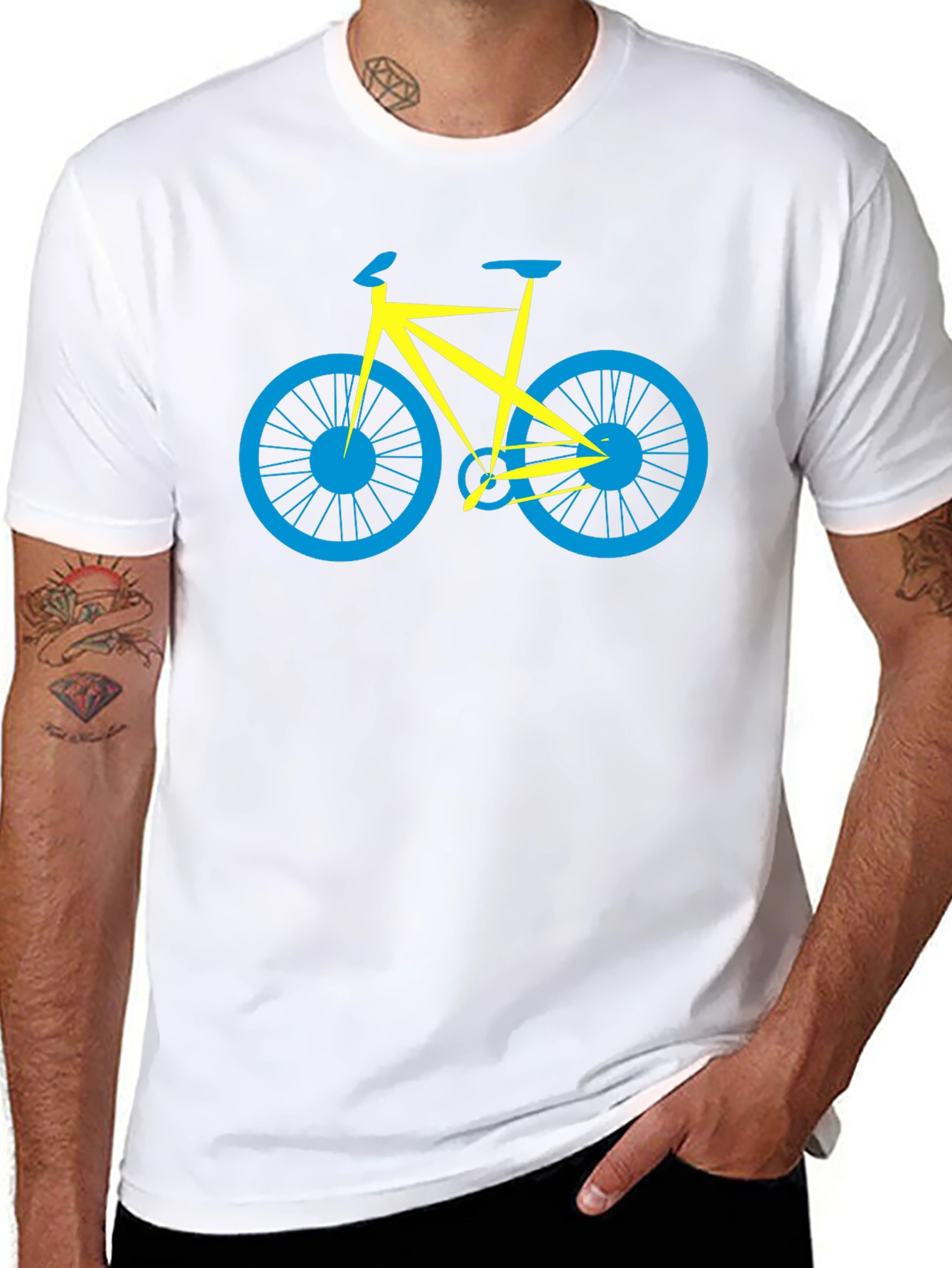Minimalist Bike T-Shirt - Stylish Black Tee