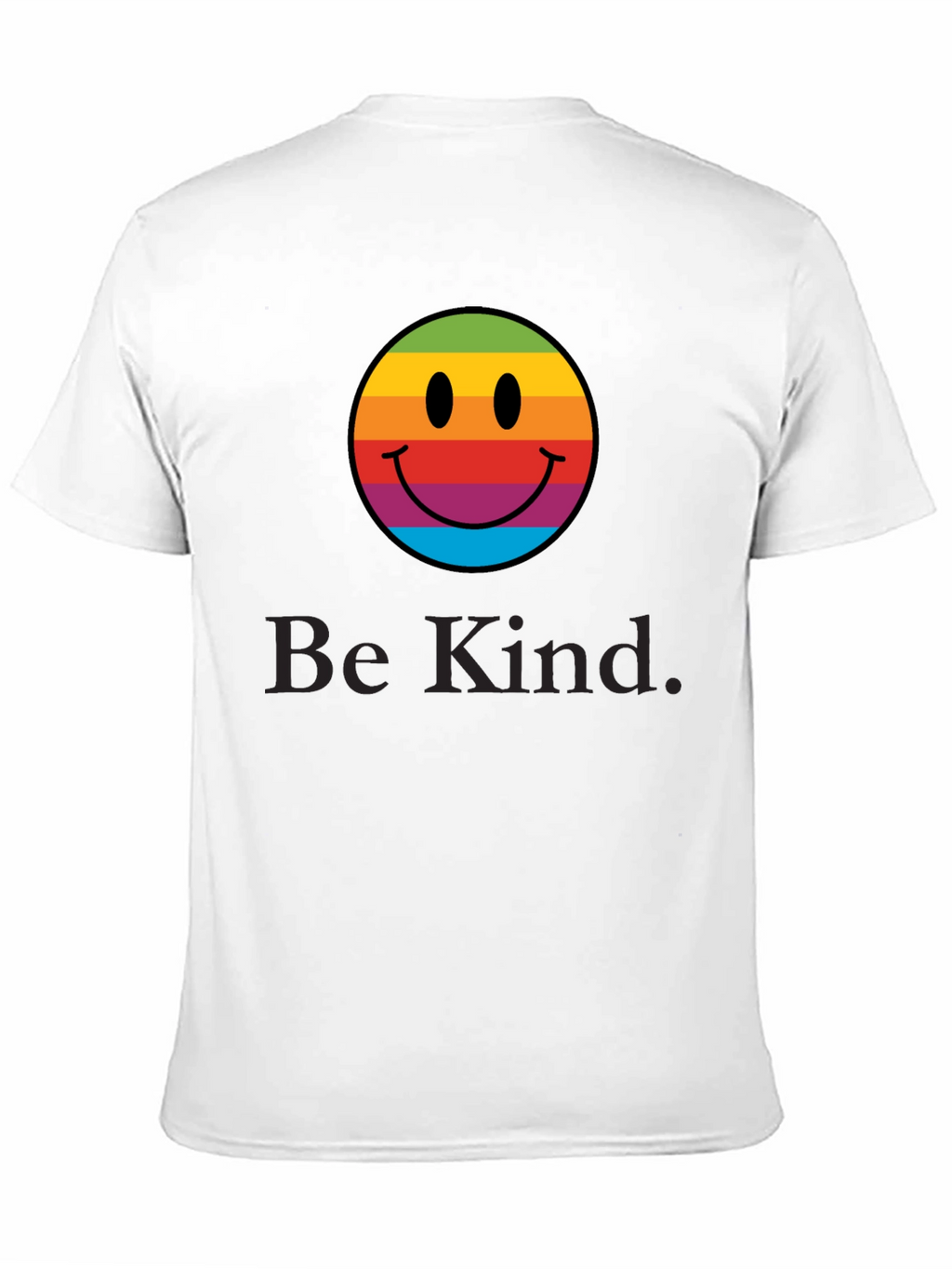 Rainbow Smiley Face T-Shirt - Be Kind Tee