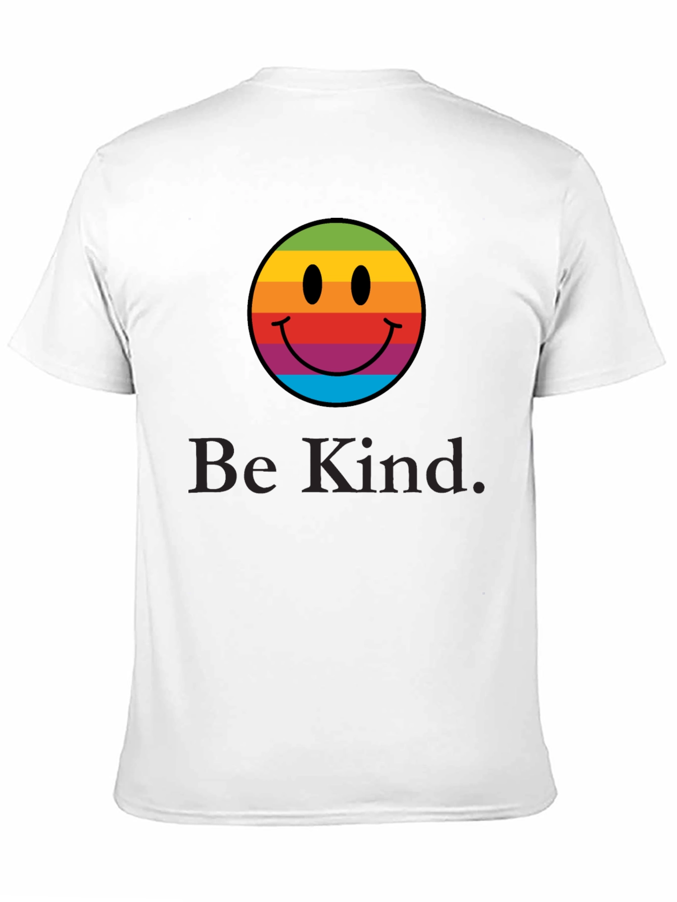 Rainbow Smiley Face T-Shirt - Be Kind Tee
