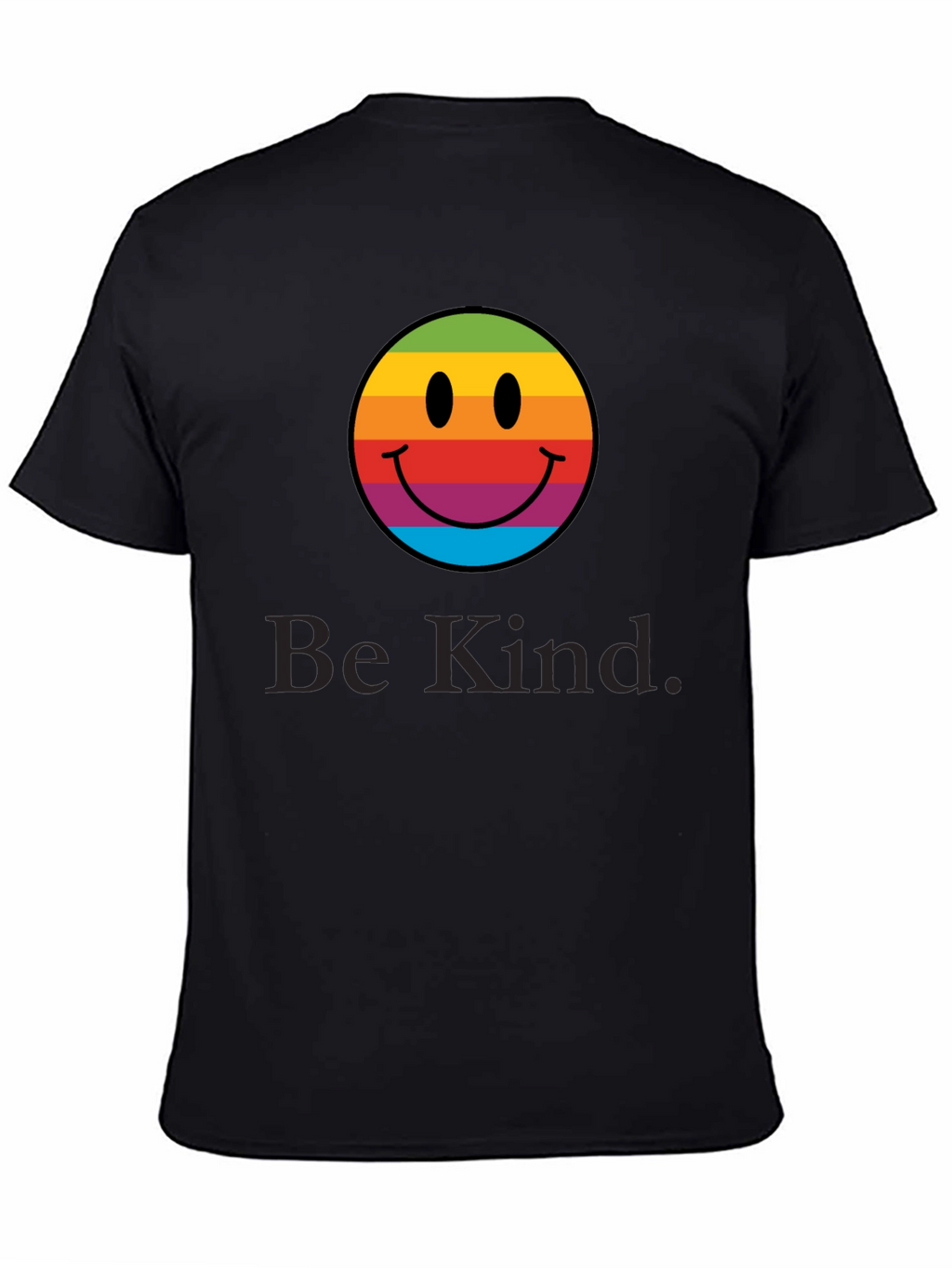 Rainbow Smiley Face T-Shirt - Be Kind Tee