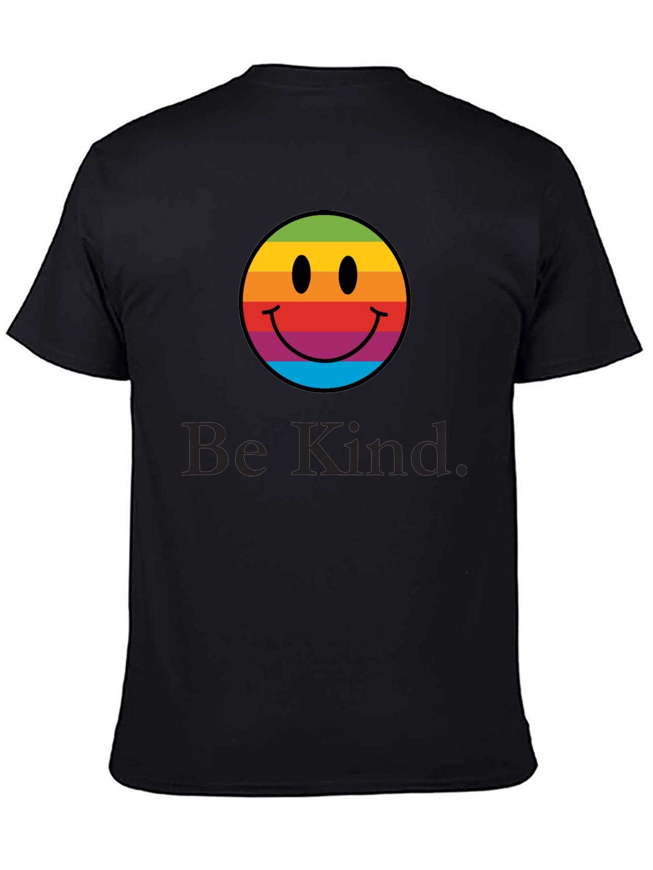 Rainbow Smiley Face T-Shirt - Be Kind Tee