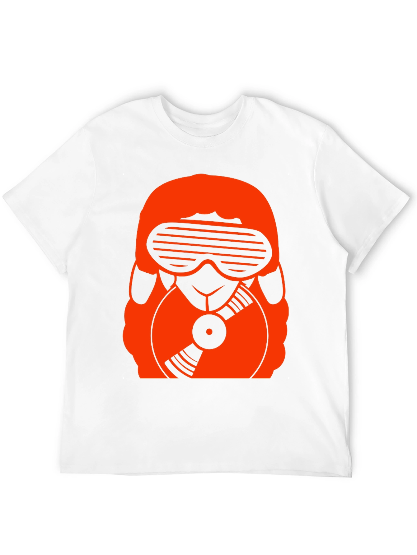 DJ Sheep Graphic T-Shirt - Black Cotton Tee