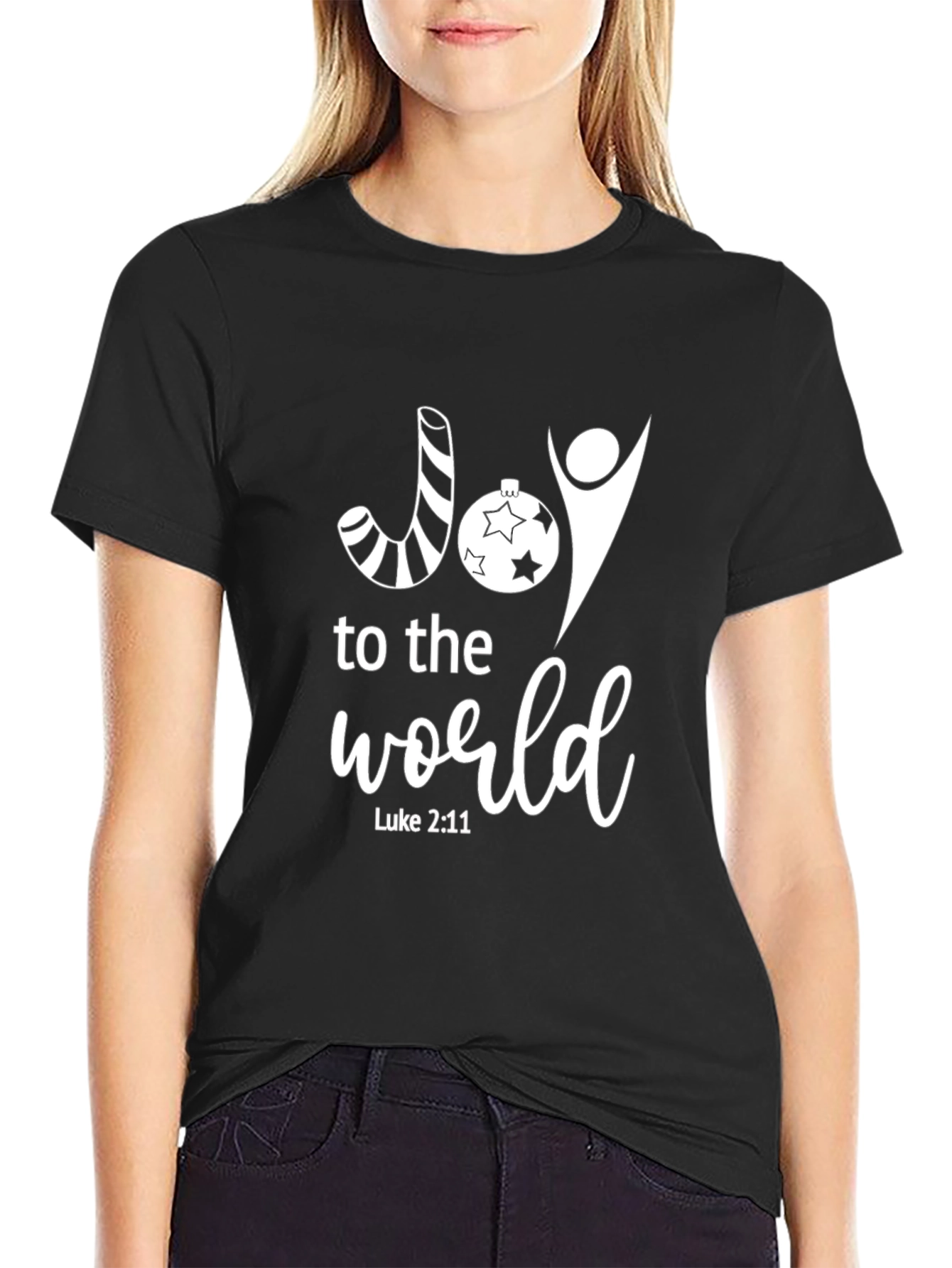 Joy to the World Tee - Luke 2:11 - Christian Christmas Shirt