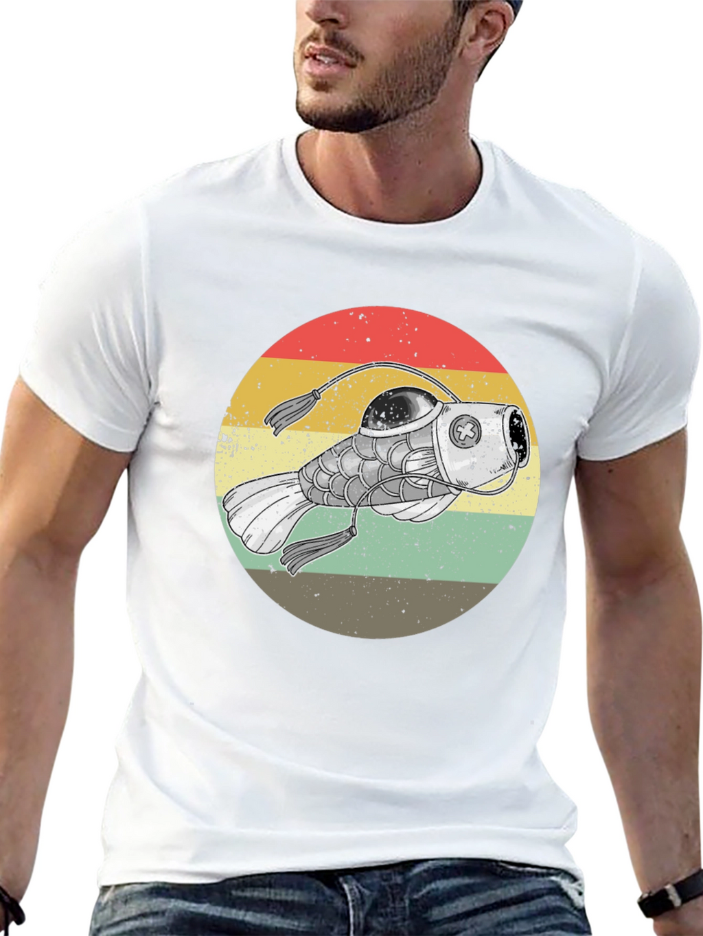 Steampunk Anglerfish Retro T-Shirt