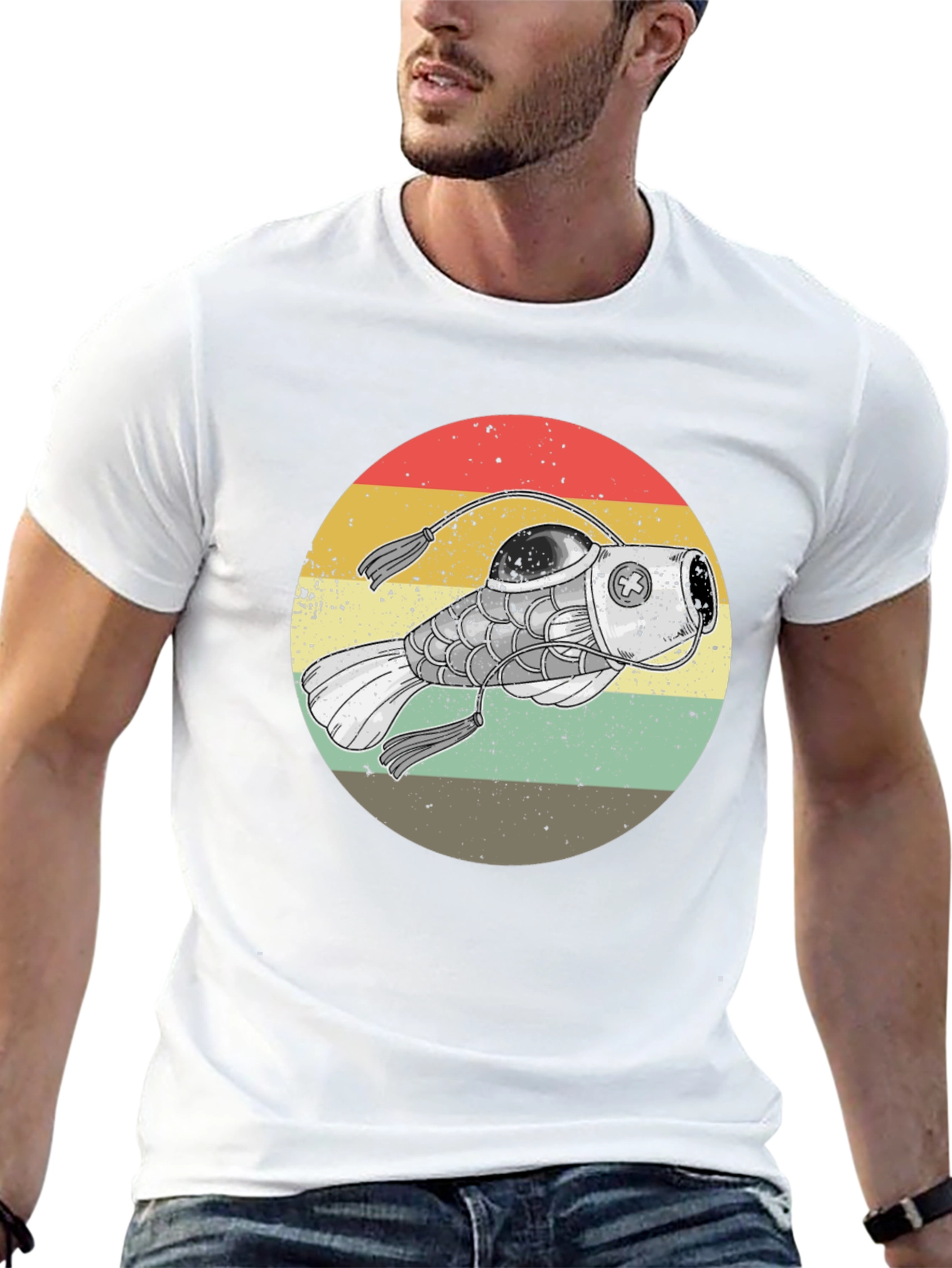 Steampunk Anglerfish Retro T-Shirt