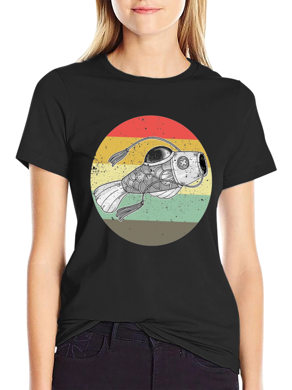 Steampunk Anglerfish Retro T-Shirt