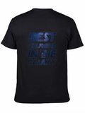 Best Girlfriend in the Galaxy Graphic T-Shirt - Black