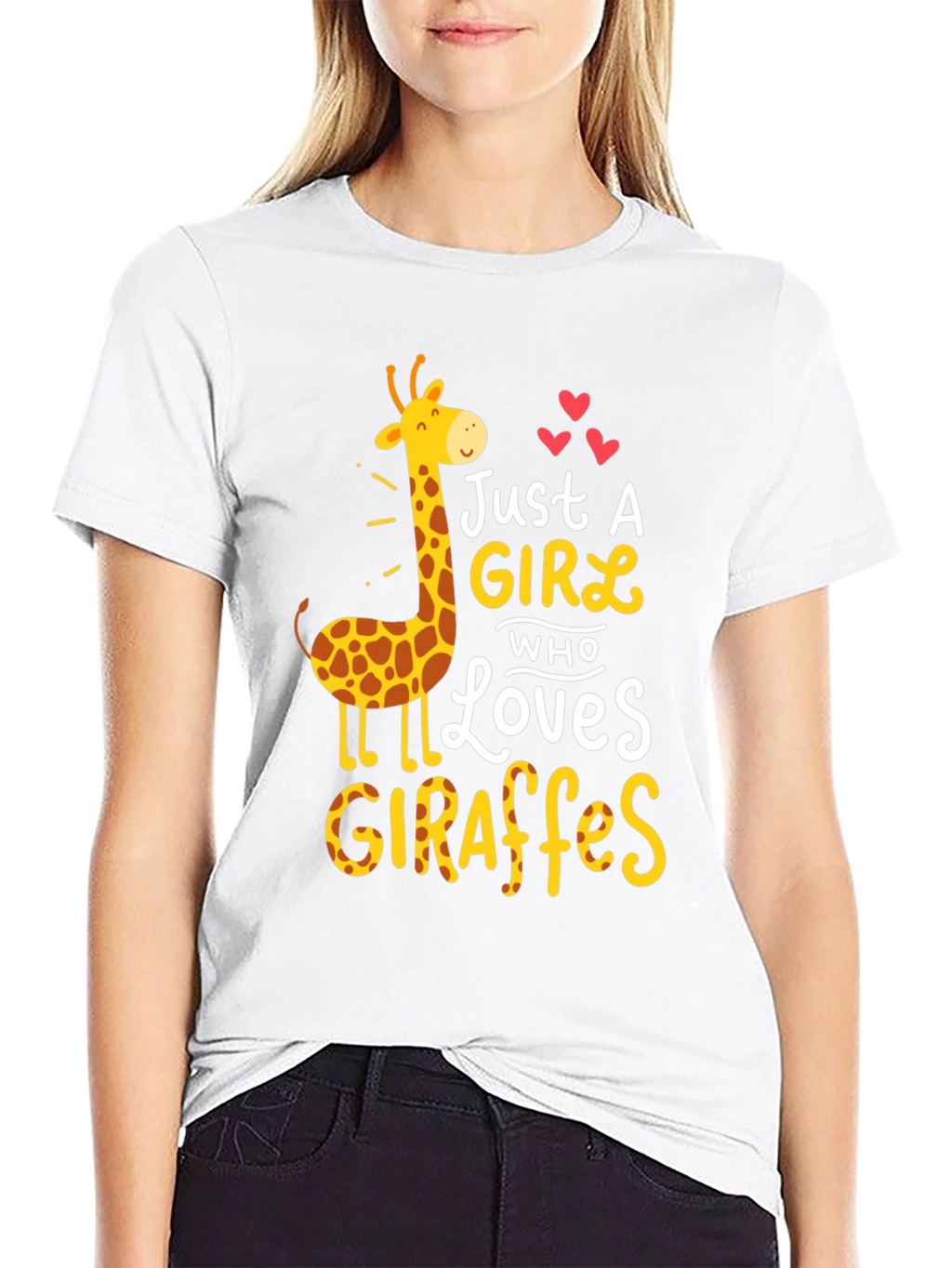 Just a Girl Who Loves Giraffes T-Shirt