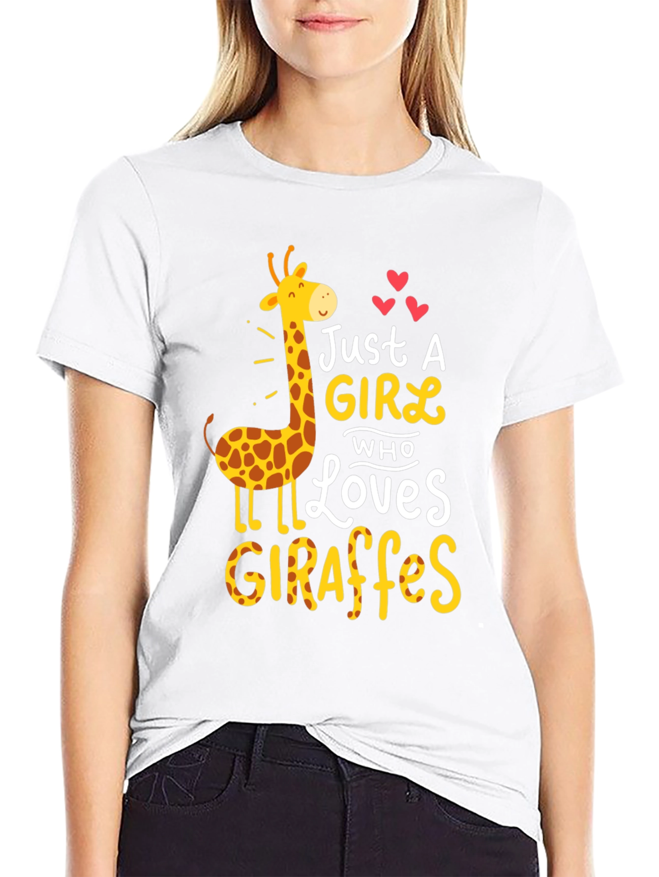 Just a Girl Who Loves Giraffes T-Shirt
