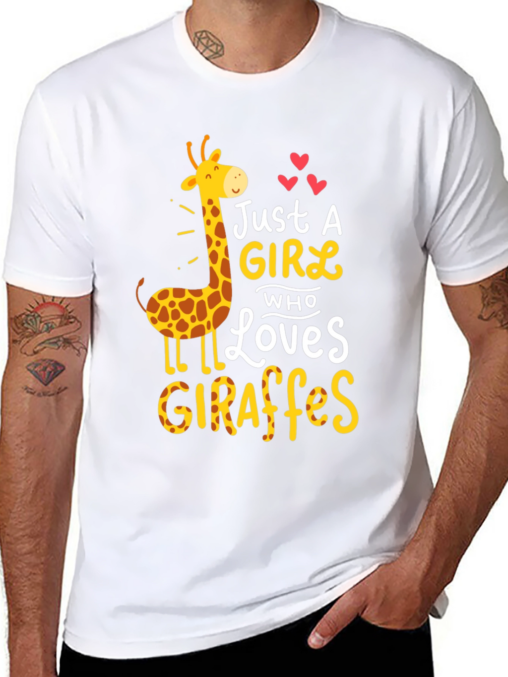 Just a Girl Who Loves Giraffes T-Shirt