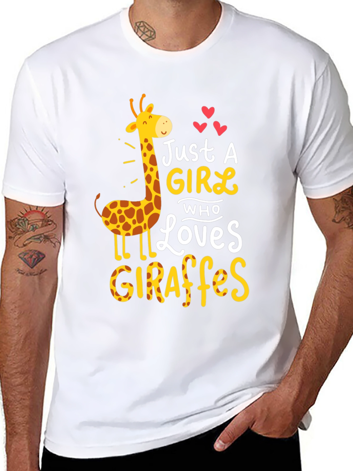 Just a Girl Who Loves Giraffes T-Shirt