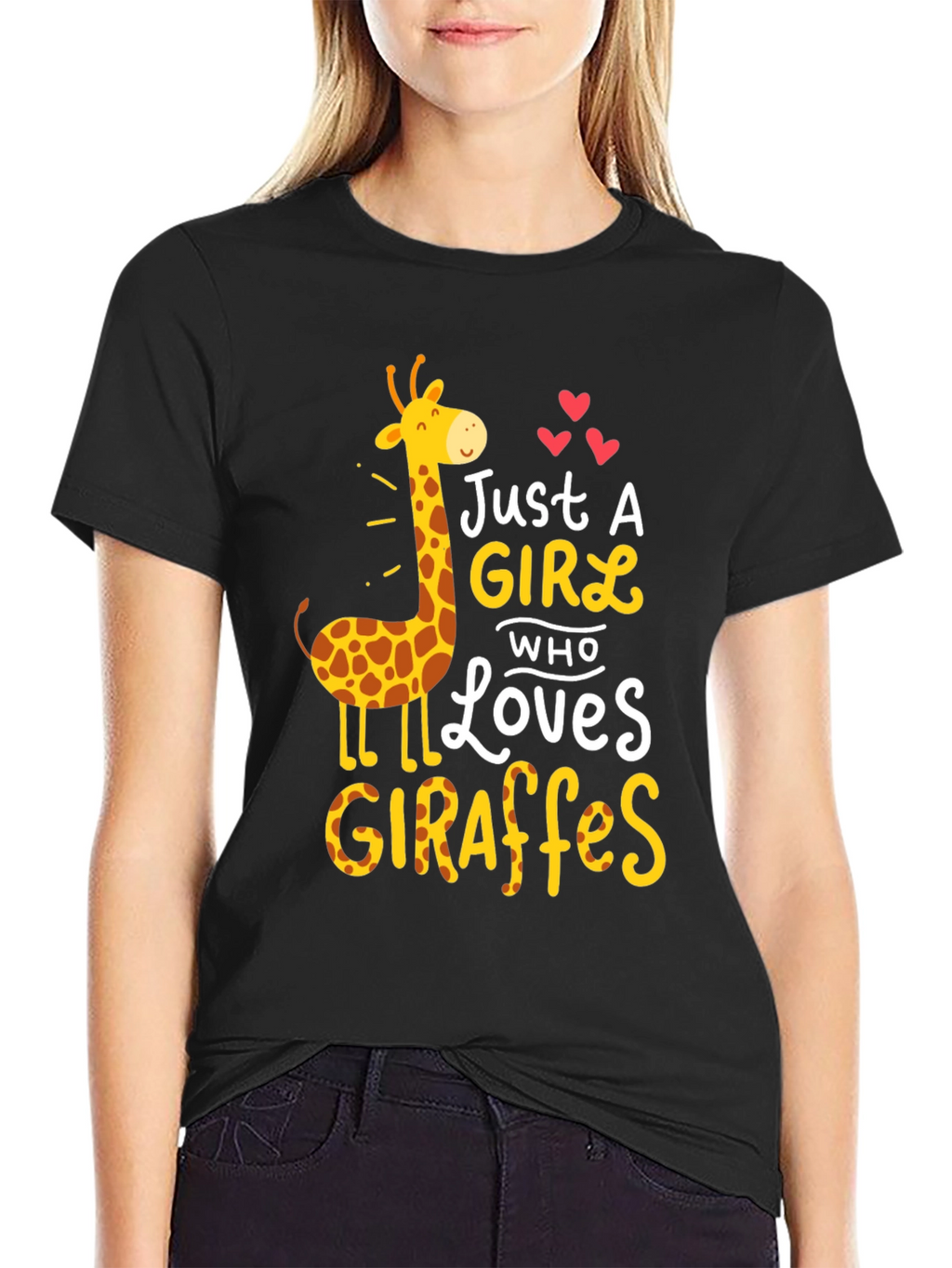 Just a Girl Who Loves Giraffes T-Shirt