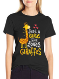 Just a Girl Who Loves Giraffes T-Shirt