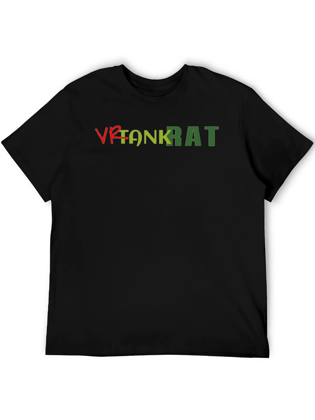 VR Tank Rat Graphic Tee - Black Cotton Blend